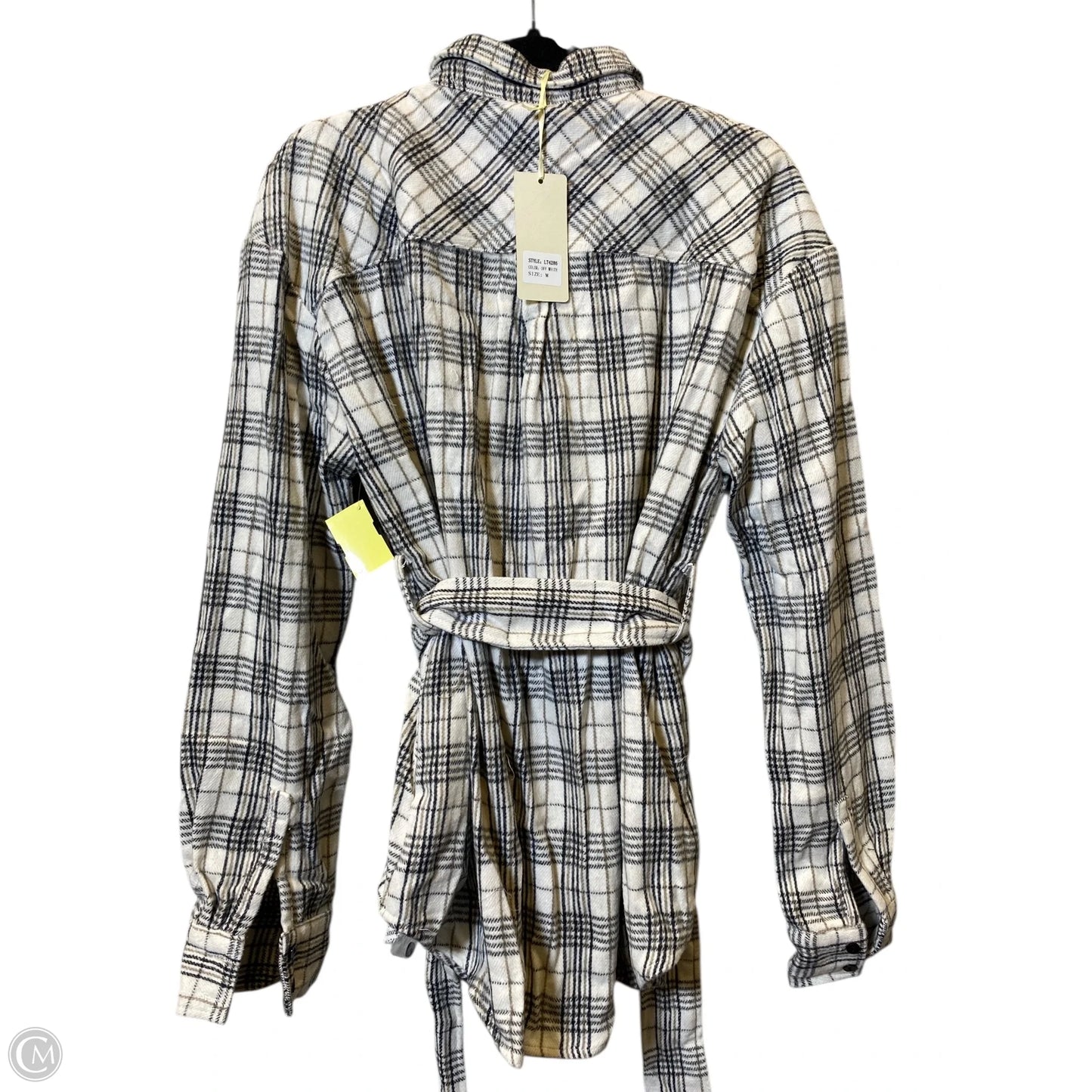 Top Long Sleeve By Clothes Mentor In Plaid Pattern, Size: M