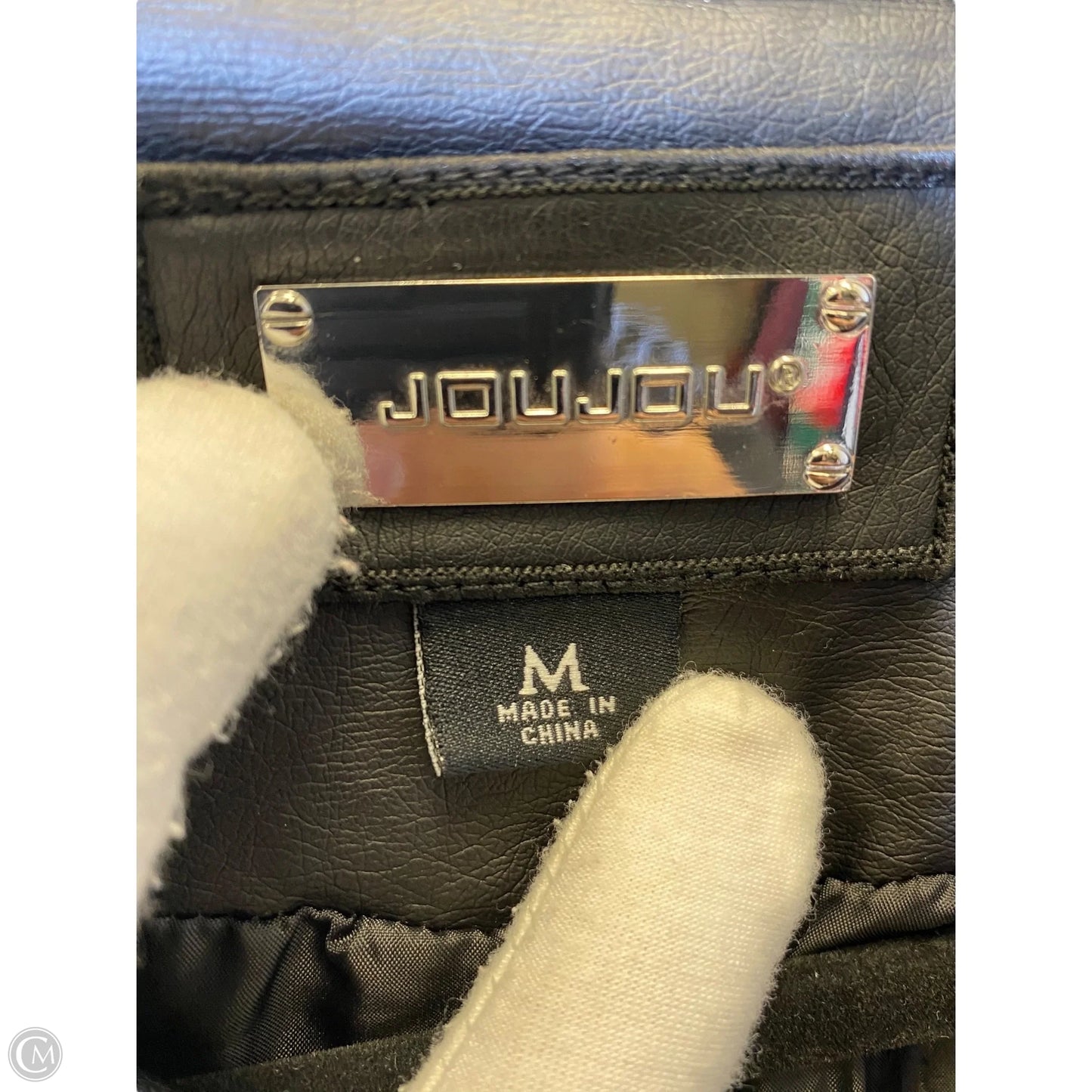 Jacket Leather By Jou Jou In Black, Size: M