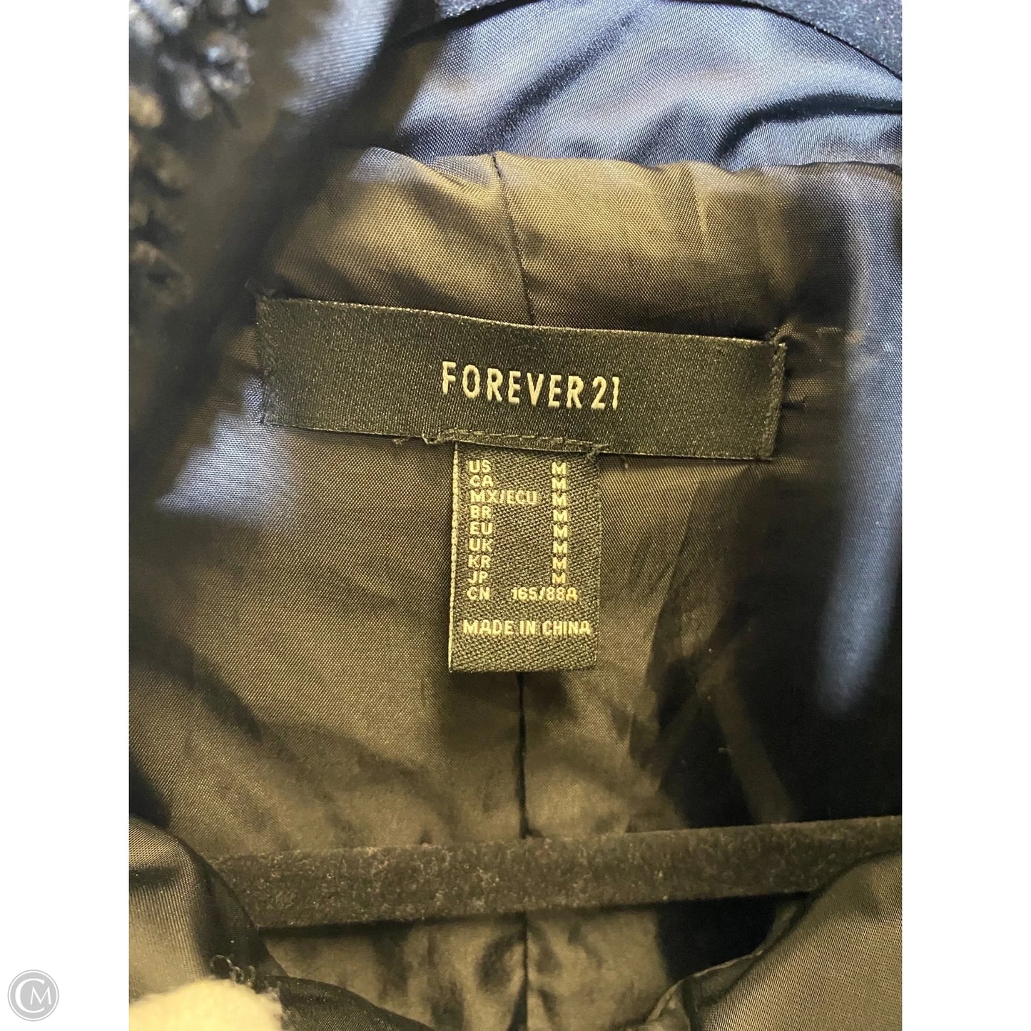 Jacket Faux Fur & Sherpa By Forever 21 In Black, Size: M