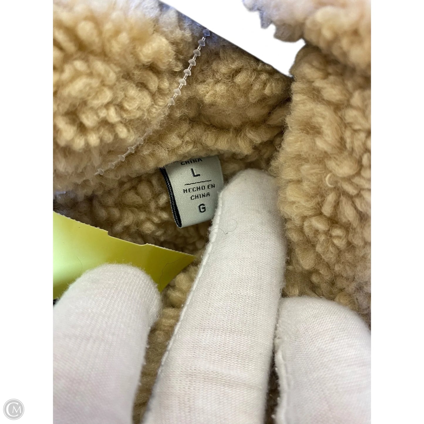 Jacket Faux Fur & Sherpa By Levis In Brown, Size: L