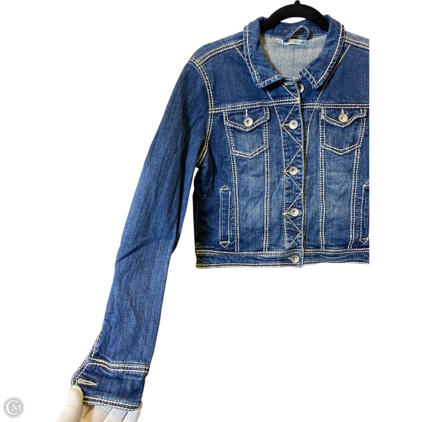 Jacket Denim By Maurices In Blue Denim, Size: M