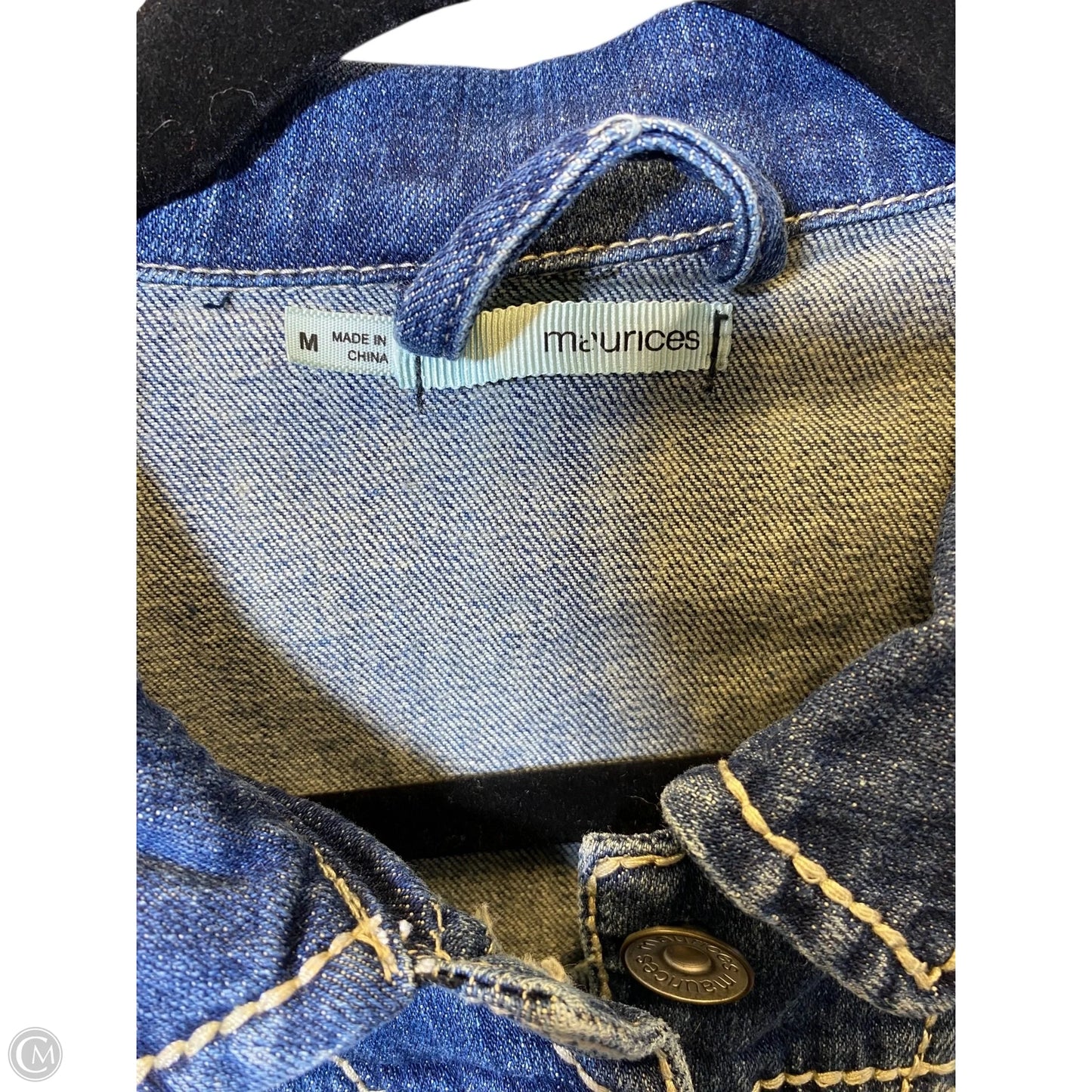 Jacket Denim By Maurices In Blue Denim, Size: M