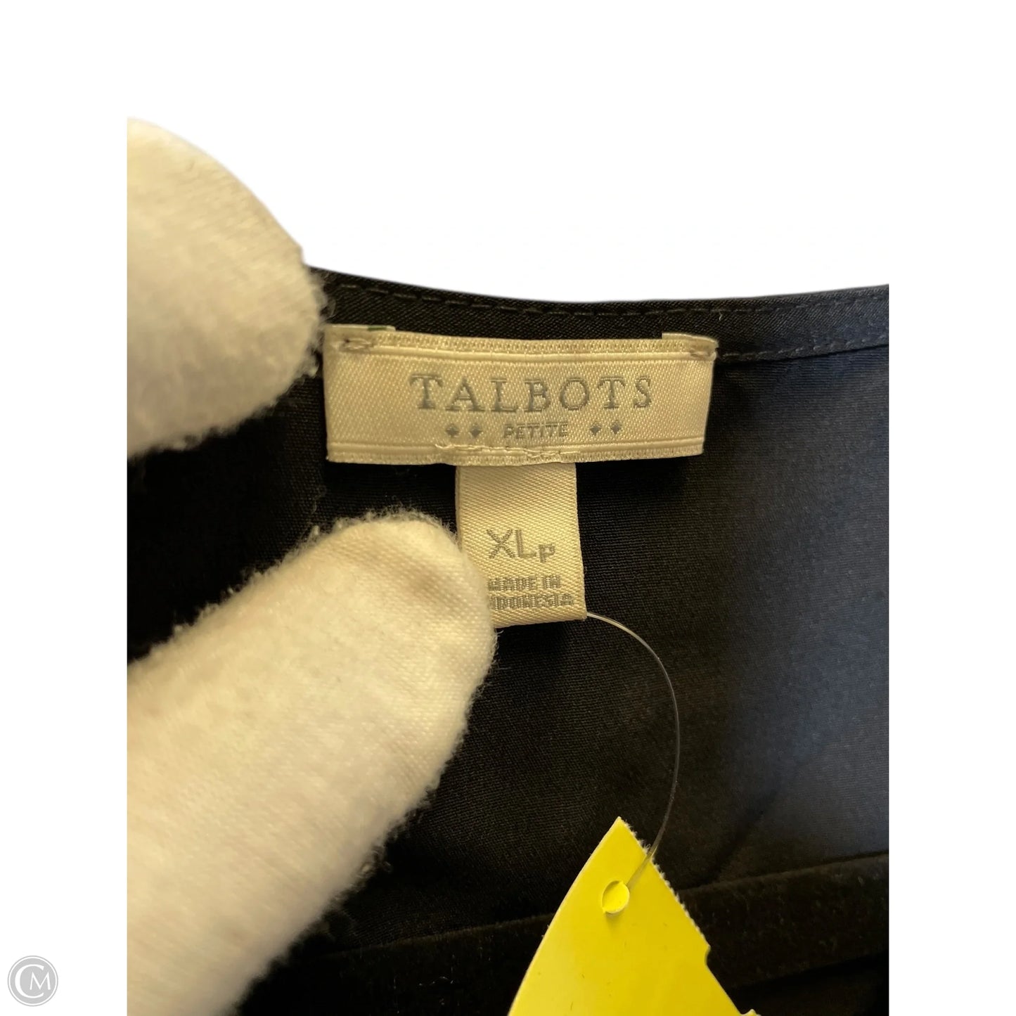 Blouse Long Sleeve By Talbots In Black, Size: Xl