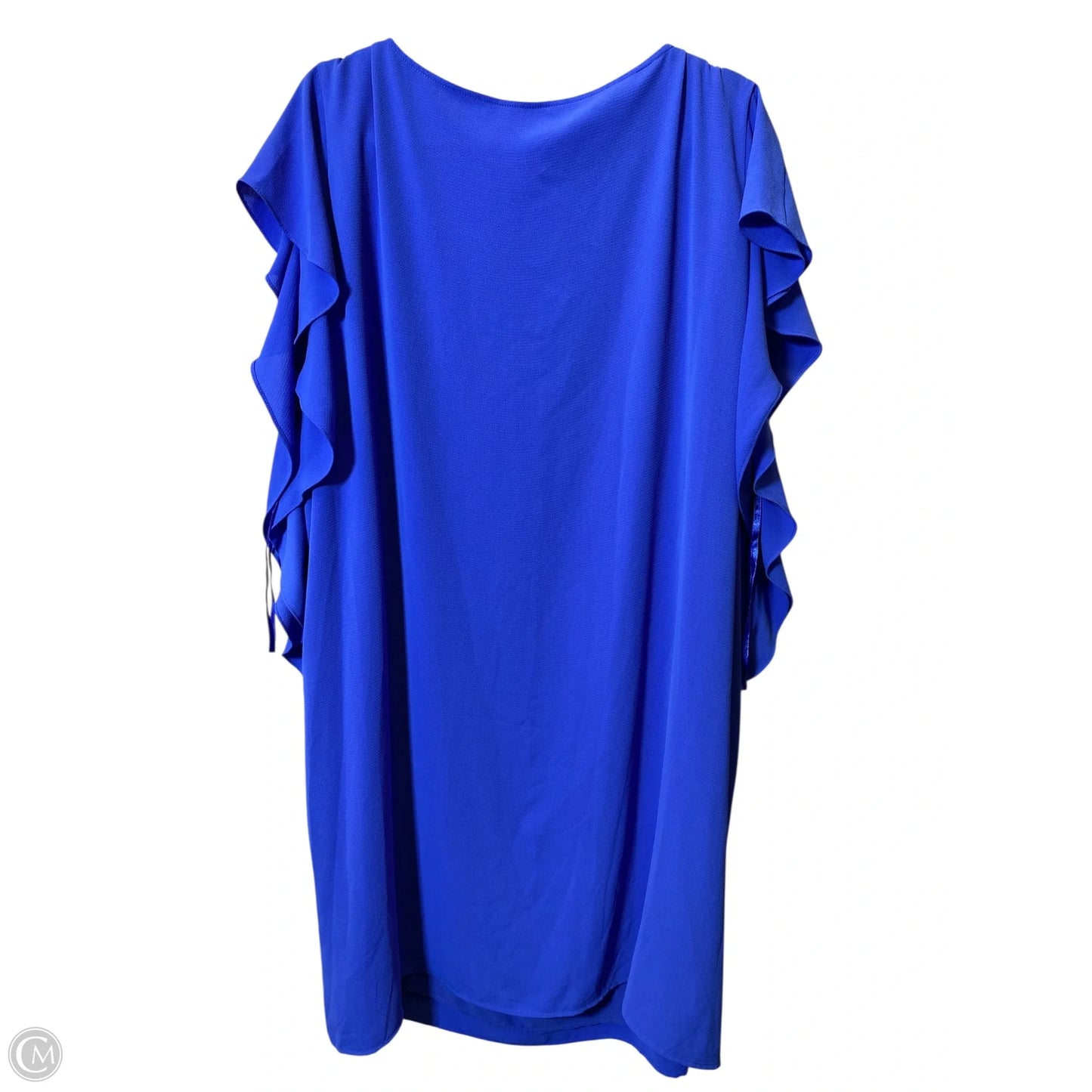 Dress Casual Midi By Michael By Michael Kors In Blue, Size: 3x