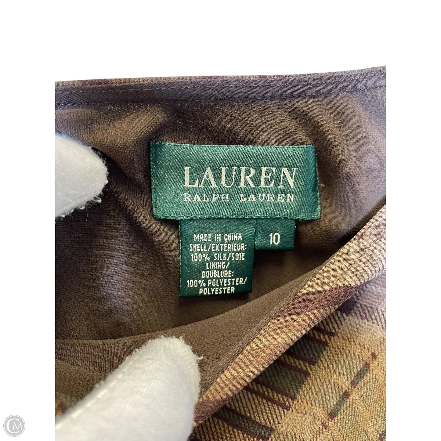 Skirt Maxi By Lauren By Ralph Lauren In Plaid Pattern, Size: M