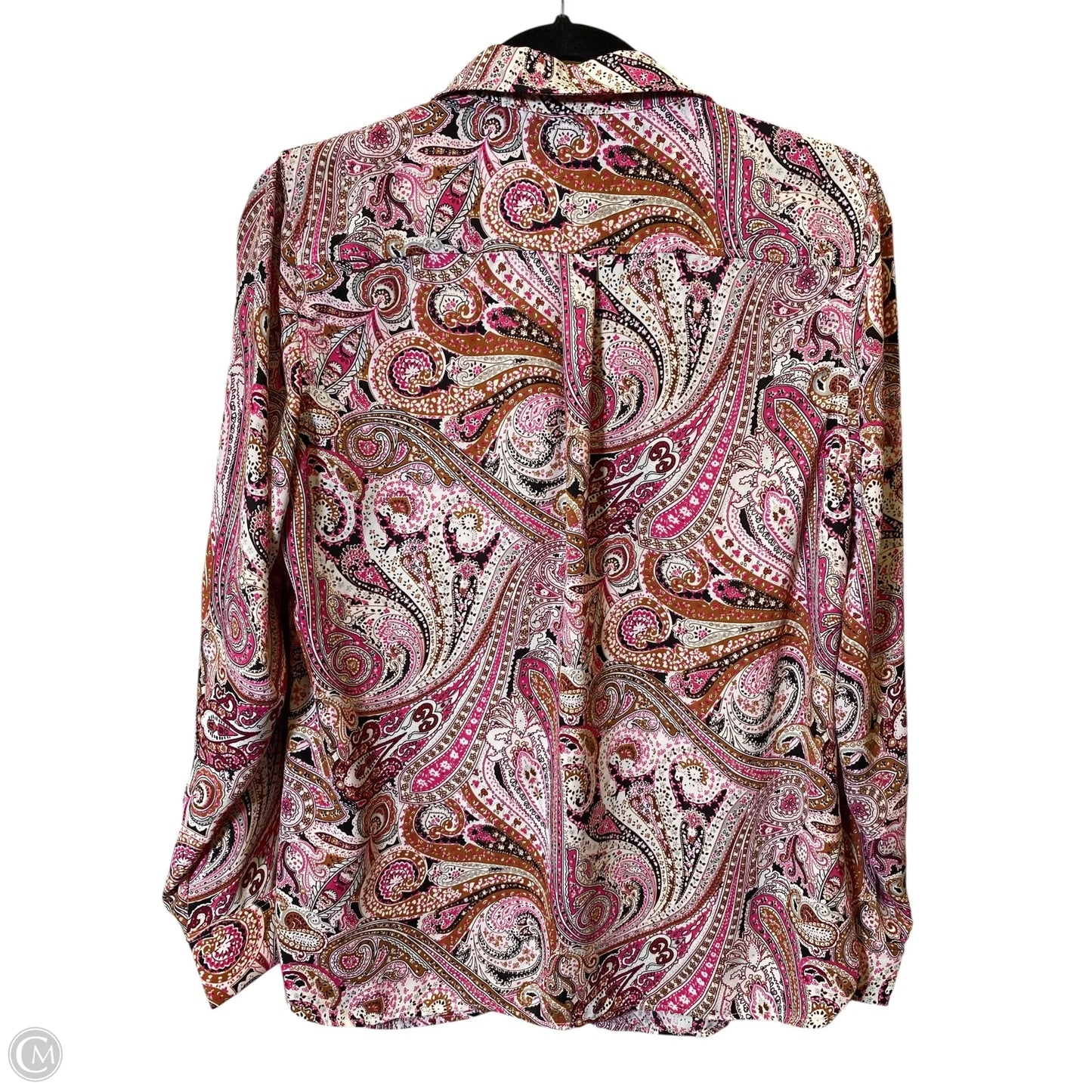 Blouse Long Sleeve By Talbots In Multi-colored, Size: M
