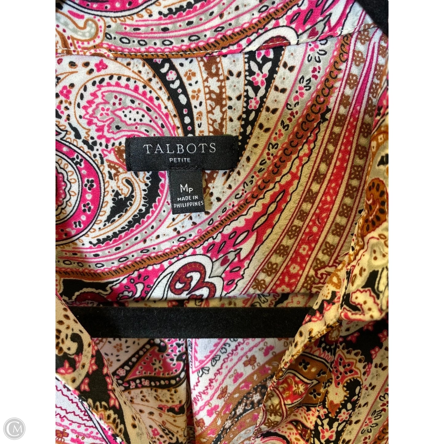 Blouse Long Sleeve By Talbots In Multi-colored, Size: M