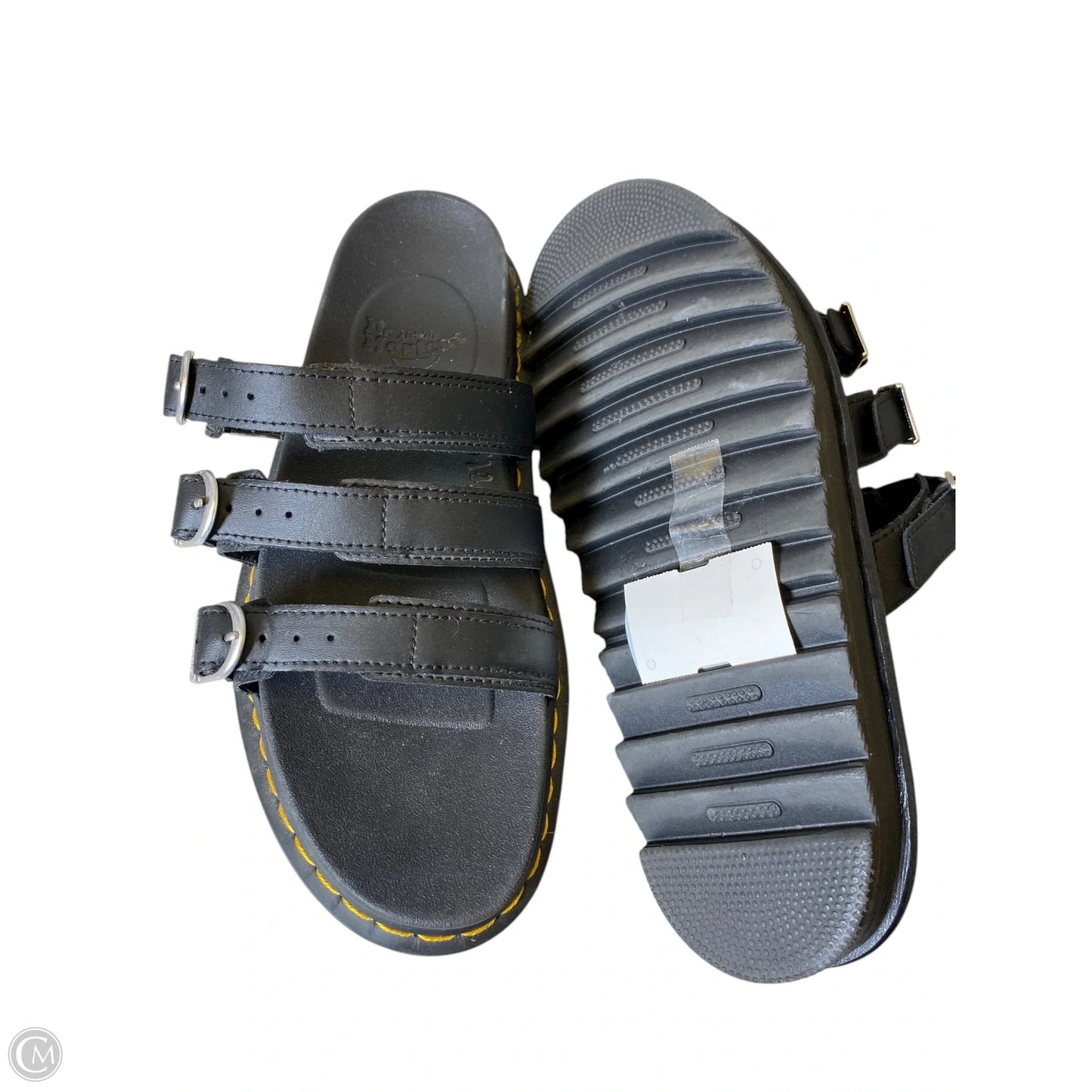 Sandals Heels Platform By Dr Martens In Black, Size: 11