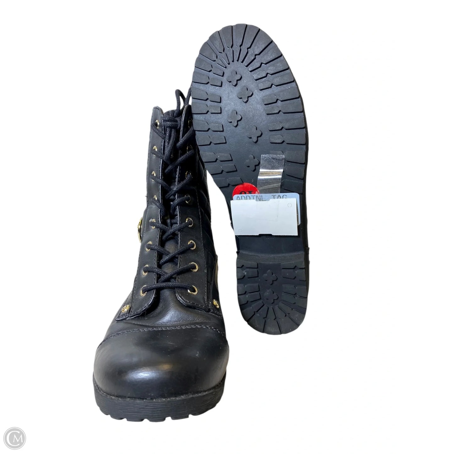 Boots Combat By Guess In Black, Size: 10