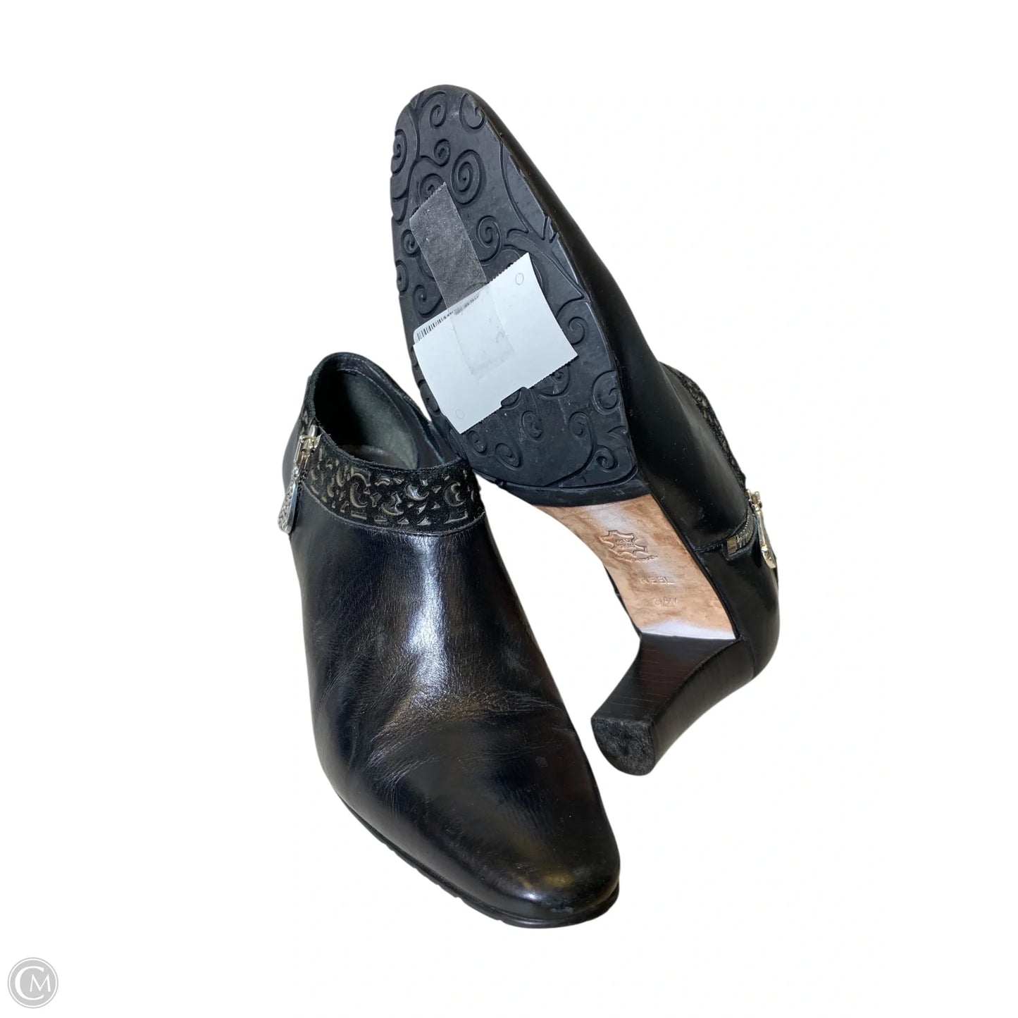 Boots Ankle Heels By Brighton In Black, Size: 8.5
