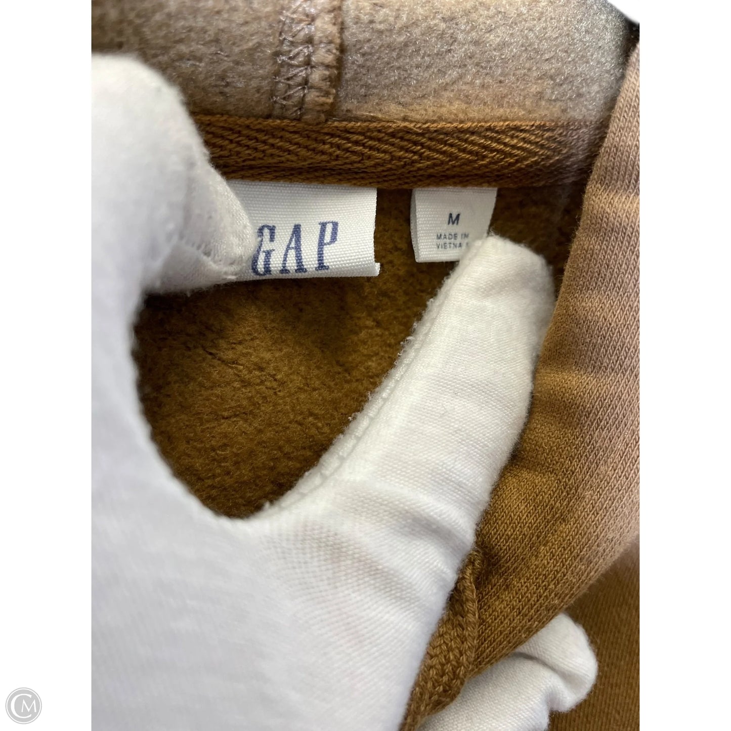 Sweatshirt Hoodie By Gap In Brown, Size: M