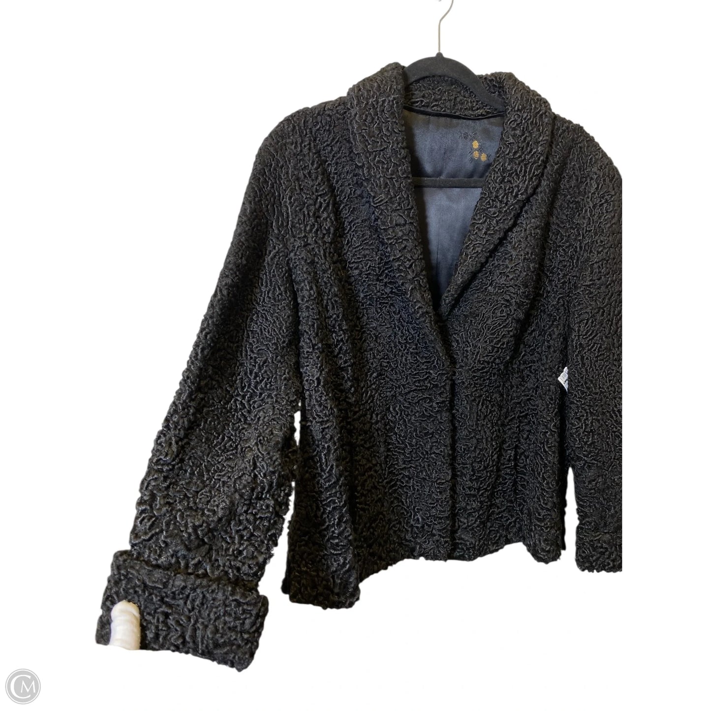 Jacket Moto By Clothes Mentor In Black, Size: M