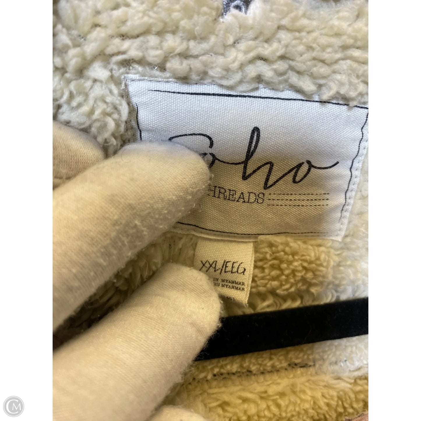 Jacket Fleece By Clothes Mentor In Plaid Pattern, Size: Xxl