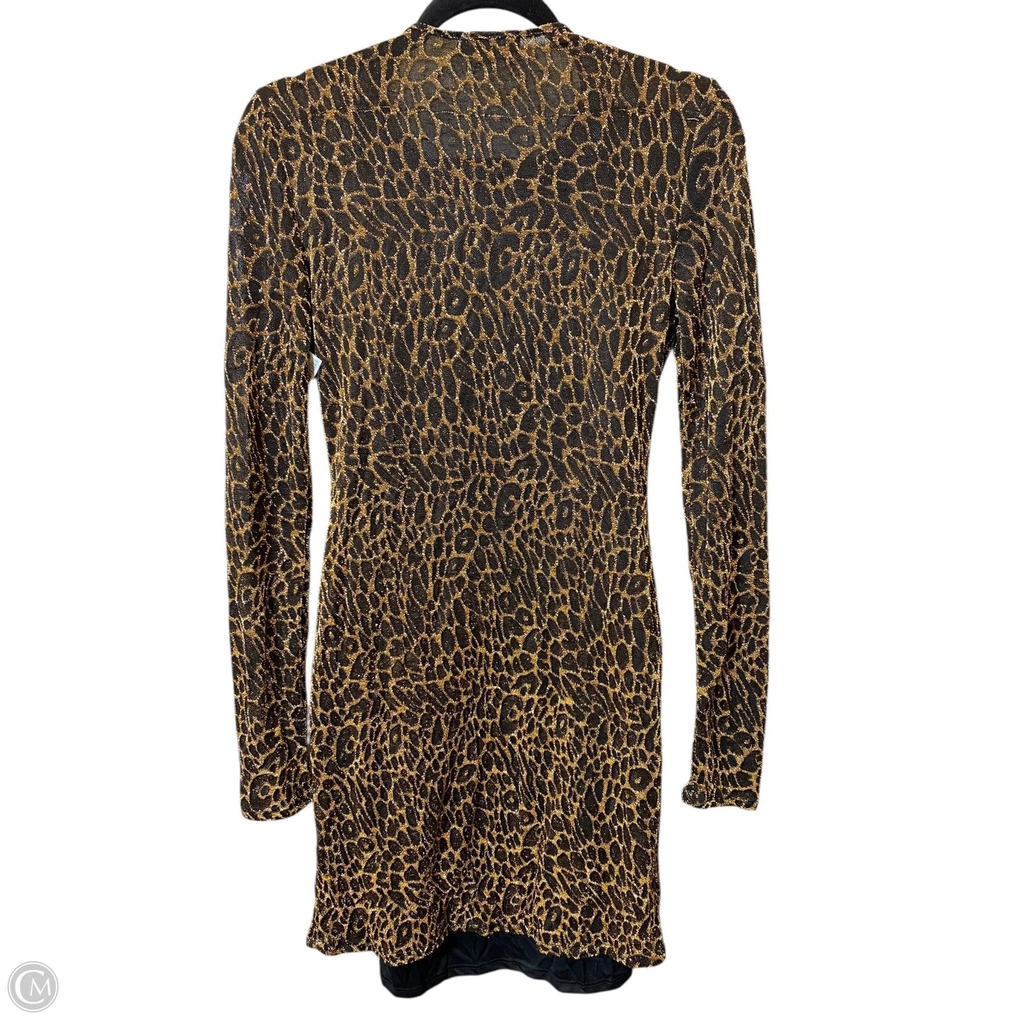 Dress Casual Midi By Clothes Mentor In Animal Print, Size: L