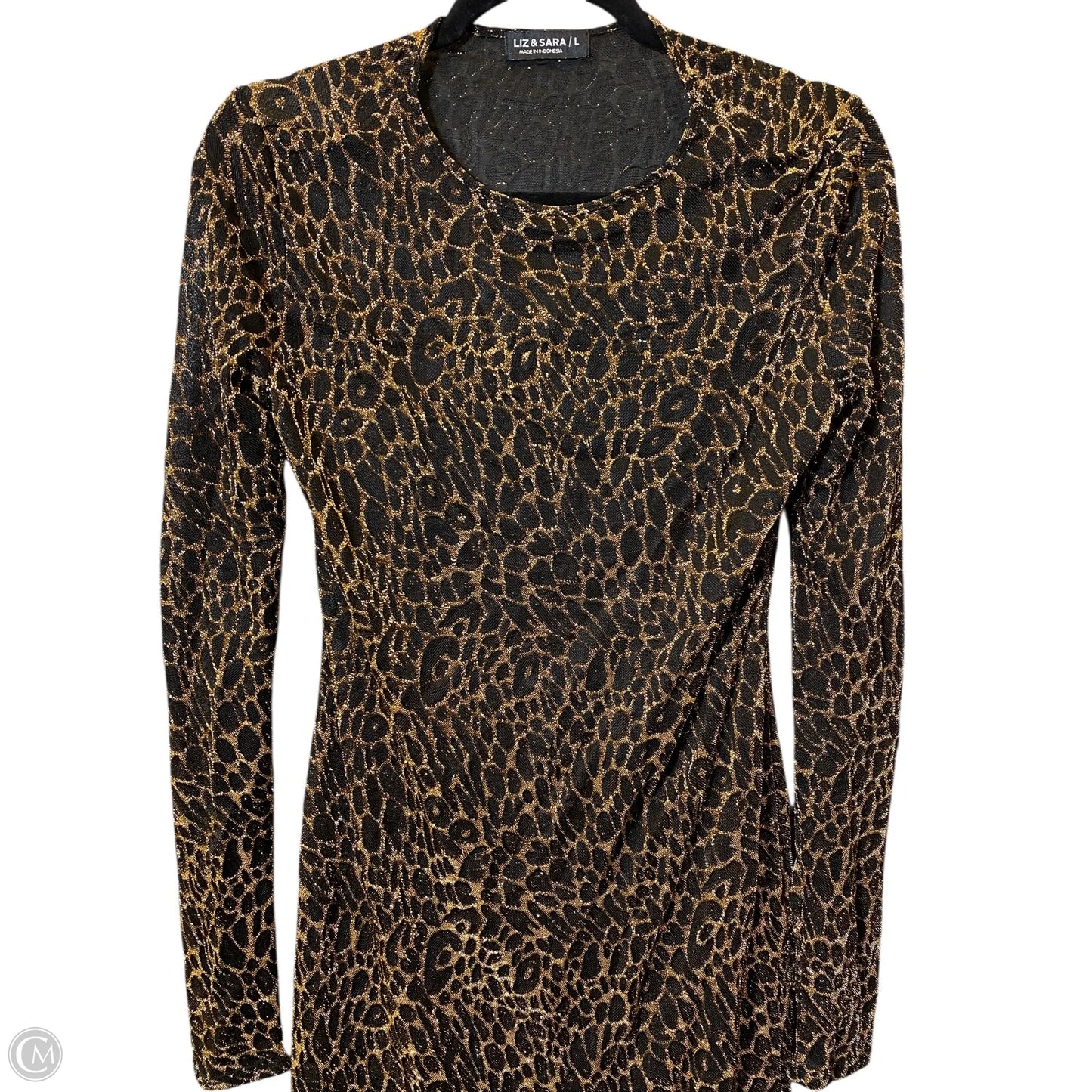 Dress Casual Midi By Clothes Mentor In Animal Print, Size: L