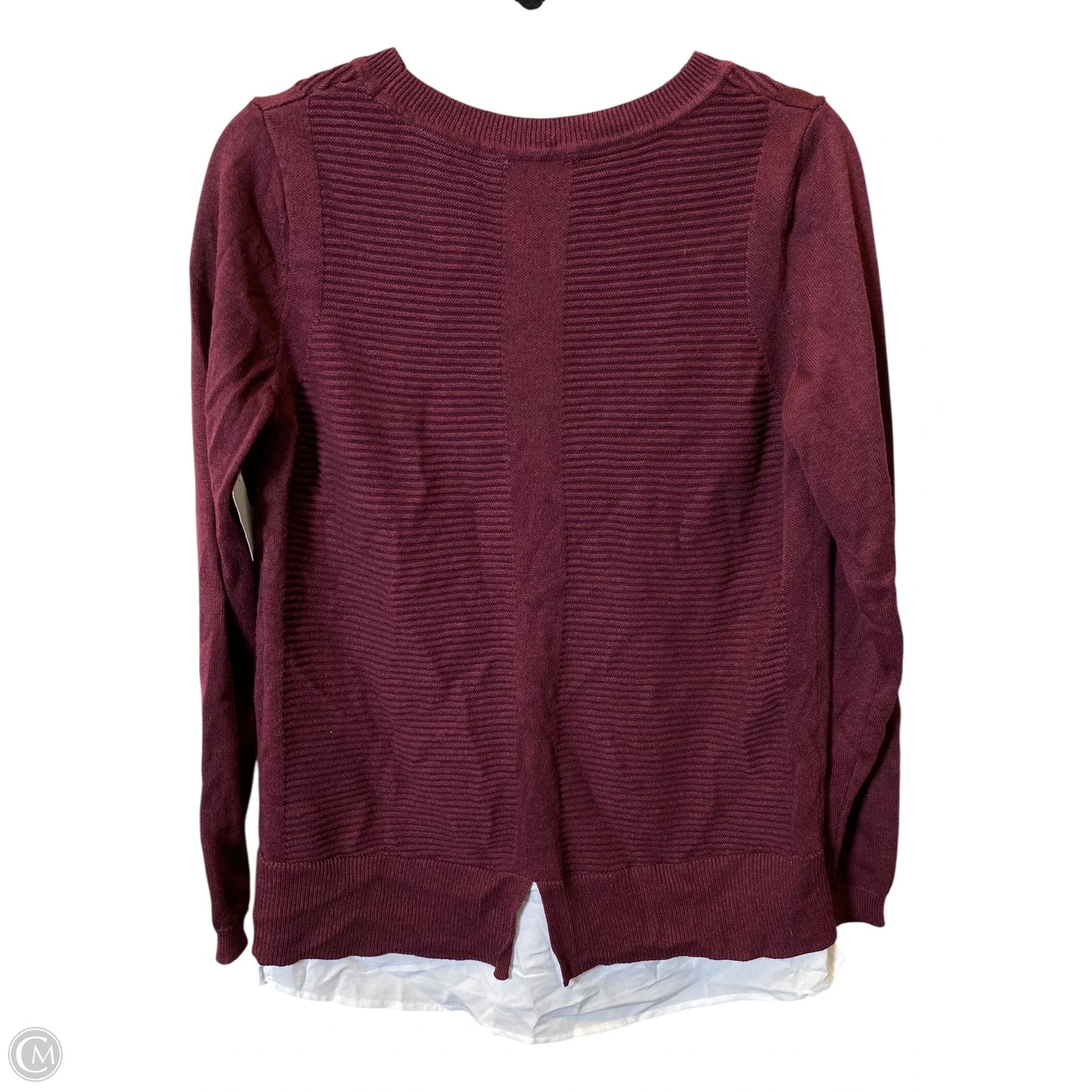 Sweater By Hilary Radley In Maroon, Size: L