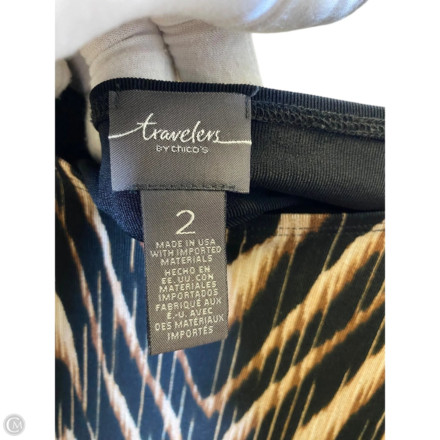 Pants Set 2pc By Chicos In Animal Print, Size: L