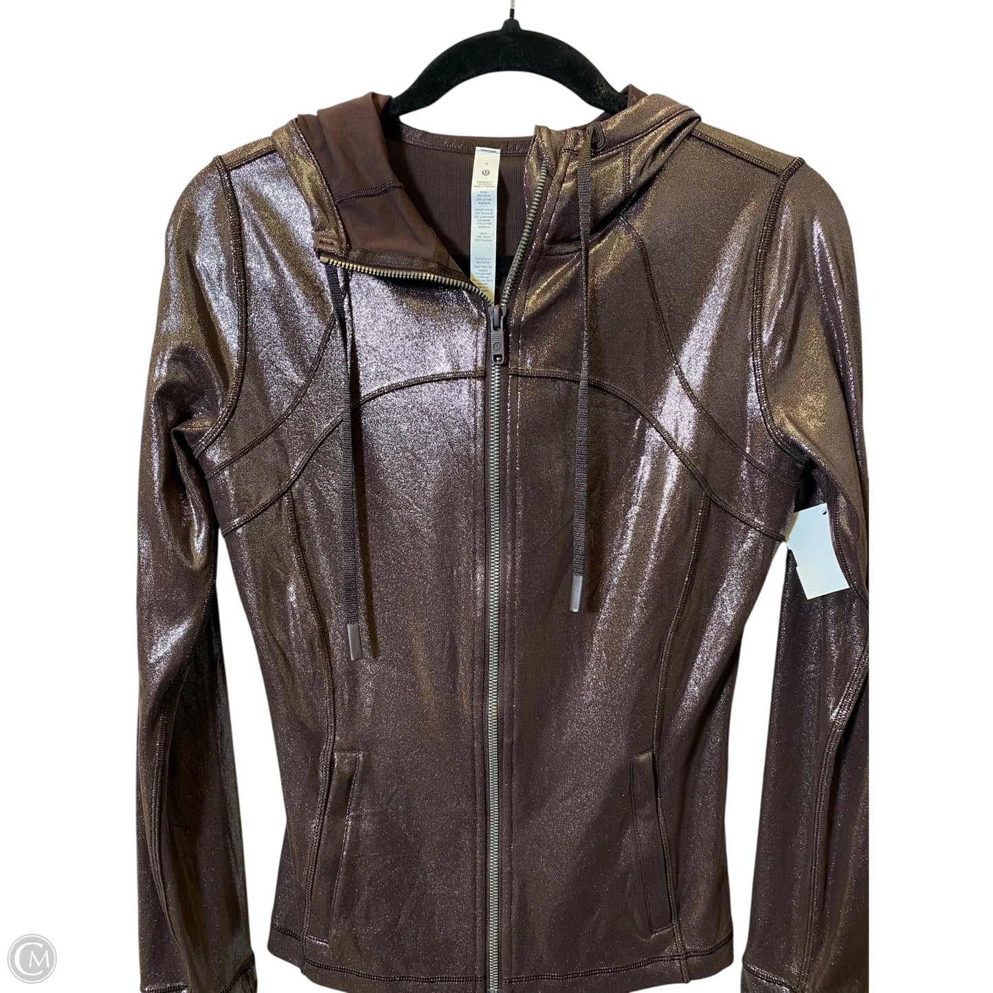 Athletic Jacket By Lululemon In Maroon, Size: 8