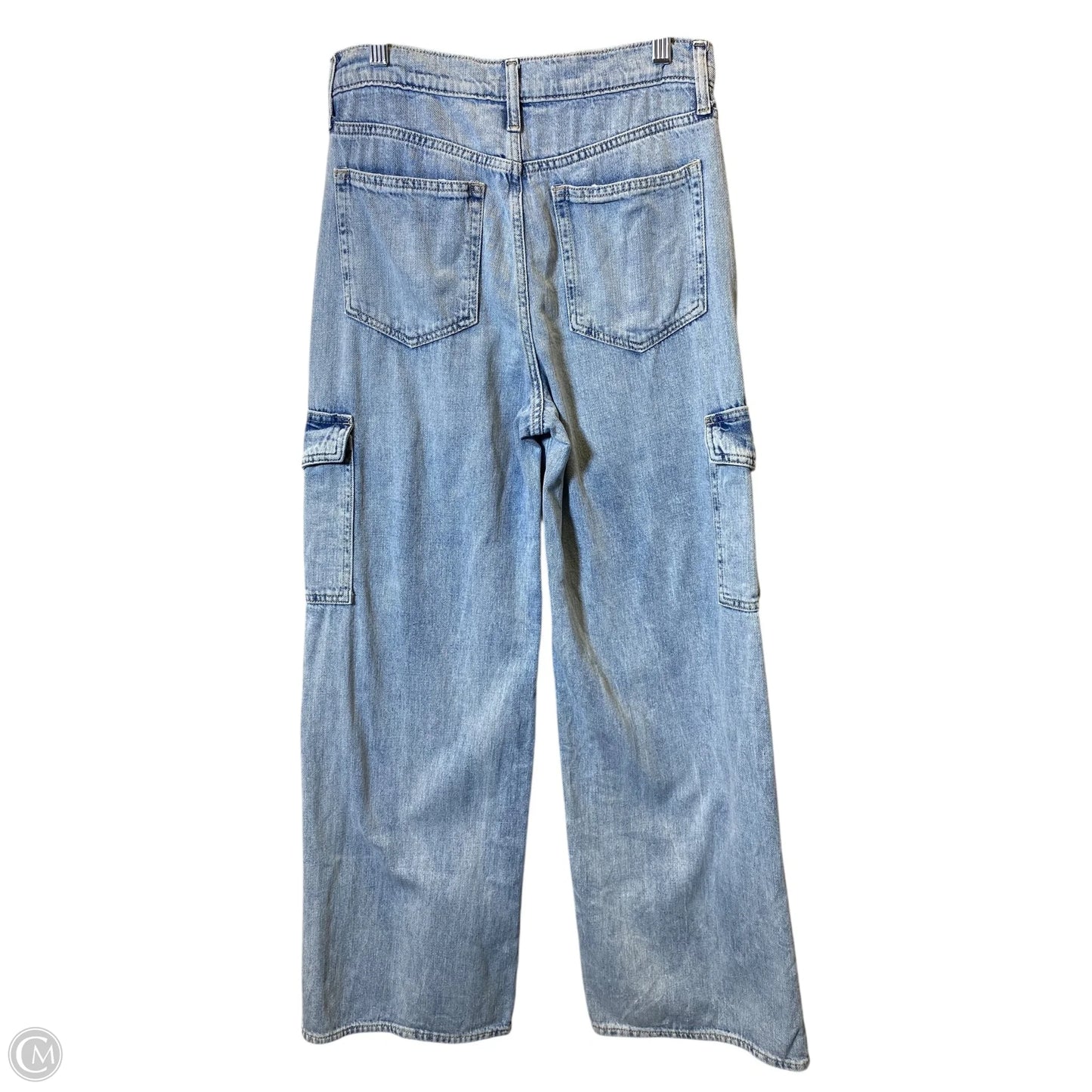 Jeans Wide Leg By Gap In Blue Denim, Size: 4