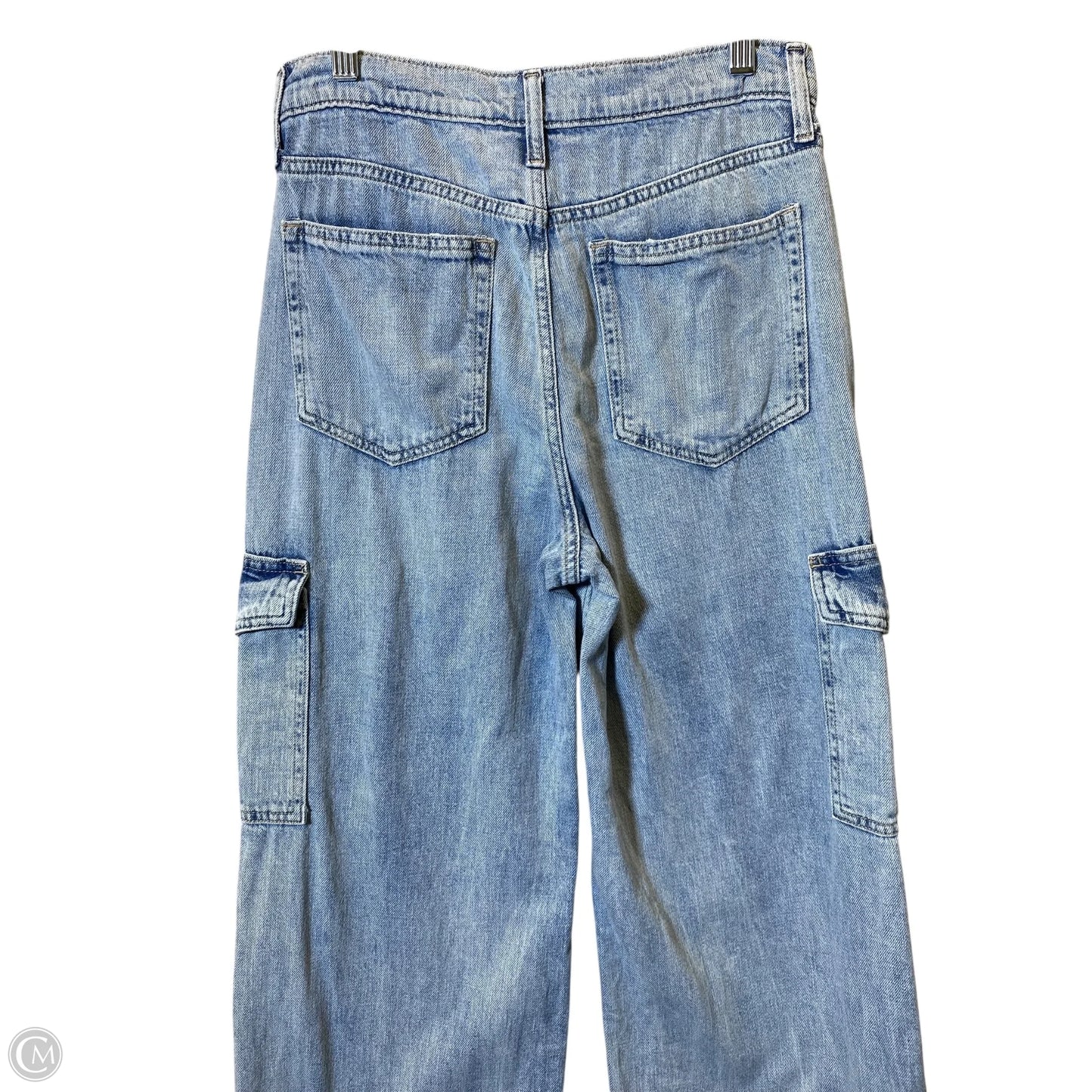 Jeans Wide Leg By Gap In Blue Denim, Size: 4