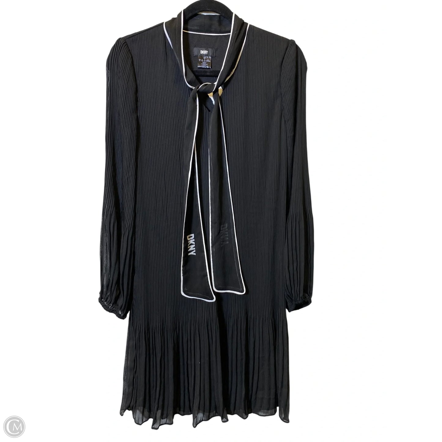 Dress Casual Midi By Dkny In Black & White, Size: 8
