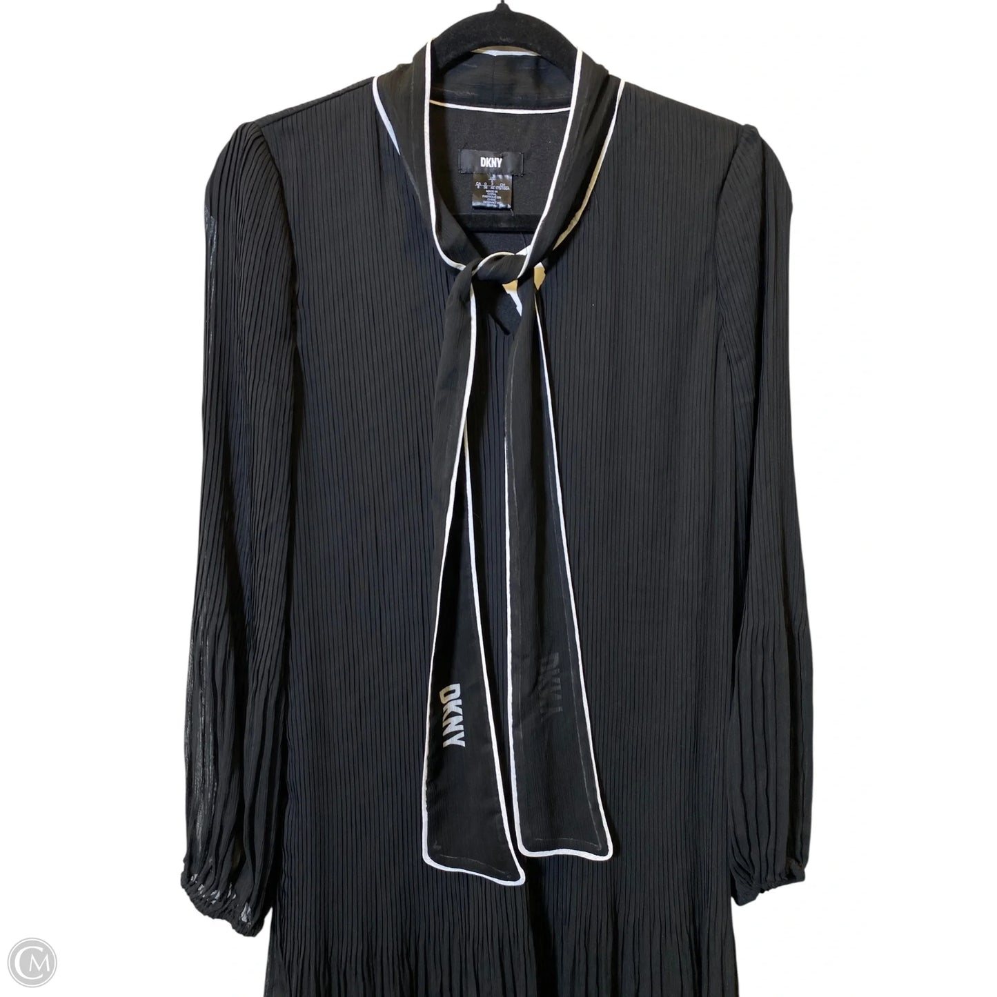 Dress Casual Midi By Dkny In Black & White, Size: 8
