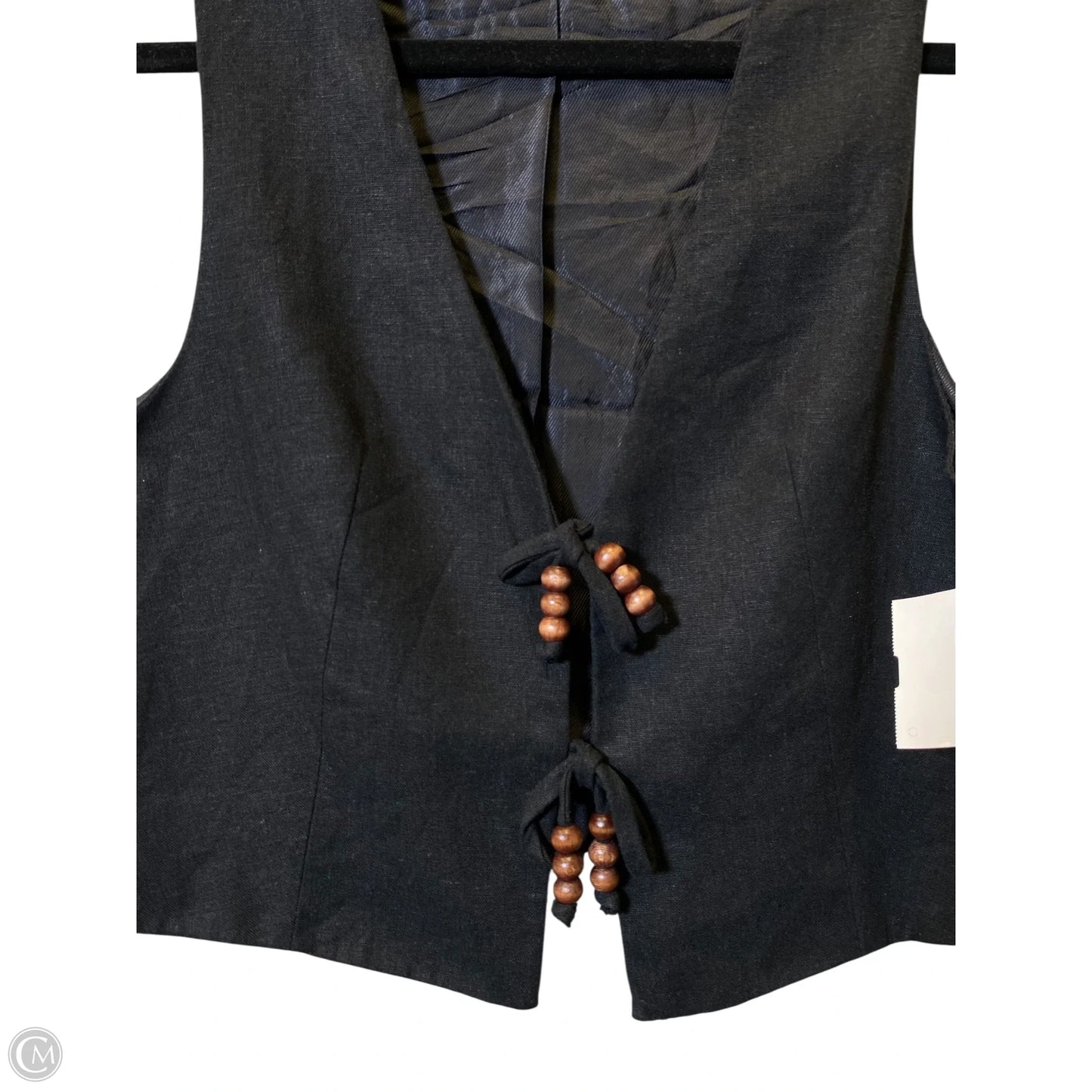 Top Sleeveless By Zara In Black & Brown, Size: S