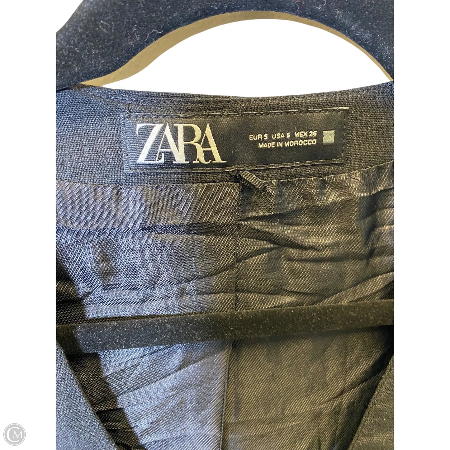 Top Sleeveless By Zara In Black & Brown, Size: S