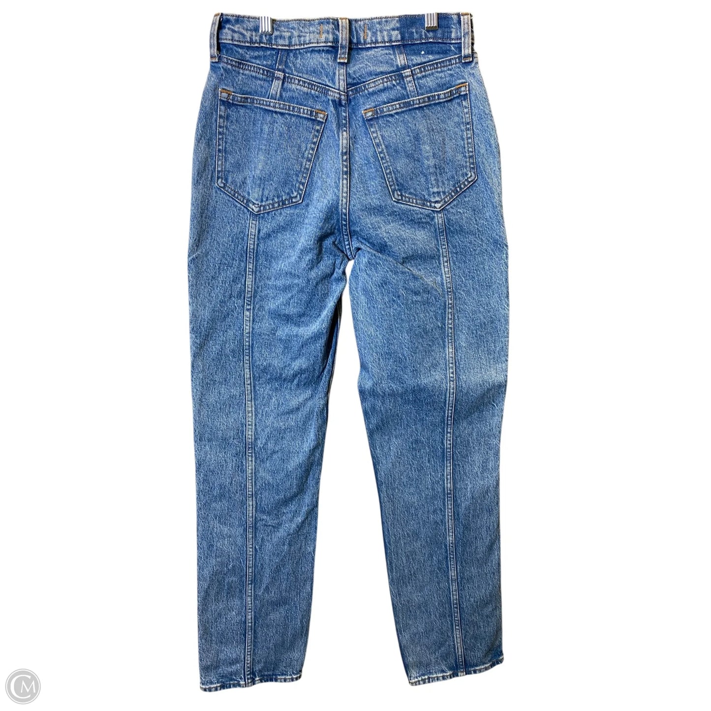 Jeans Straight By Abercrombie And Fitch In Blue Denim, Size: 4