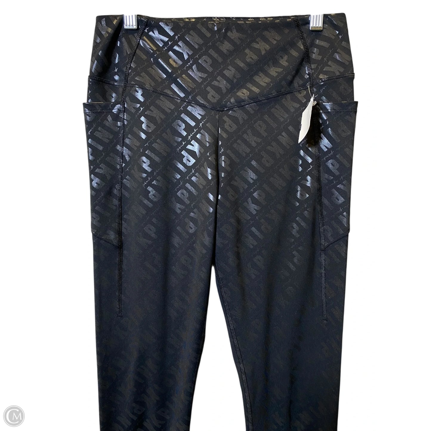 Athletic Leggings By Pink In Black, Size: M
