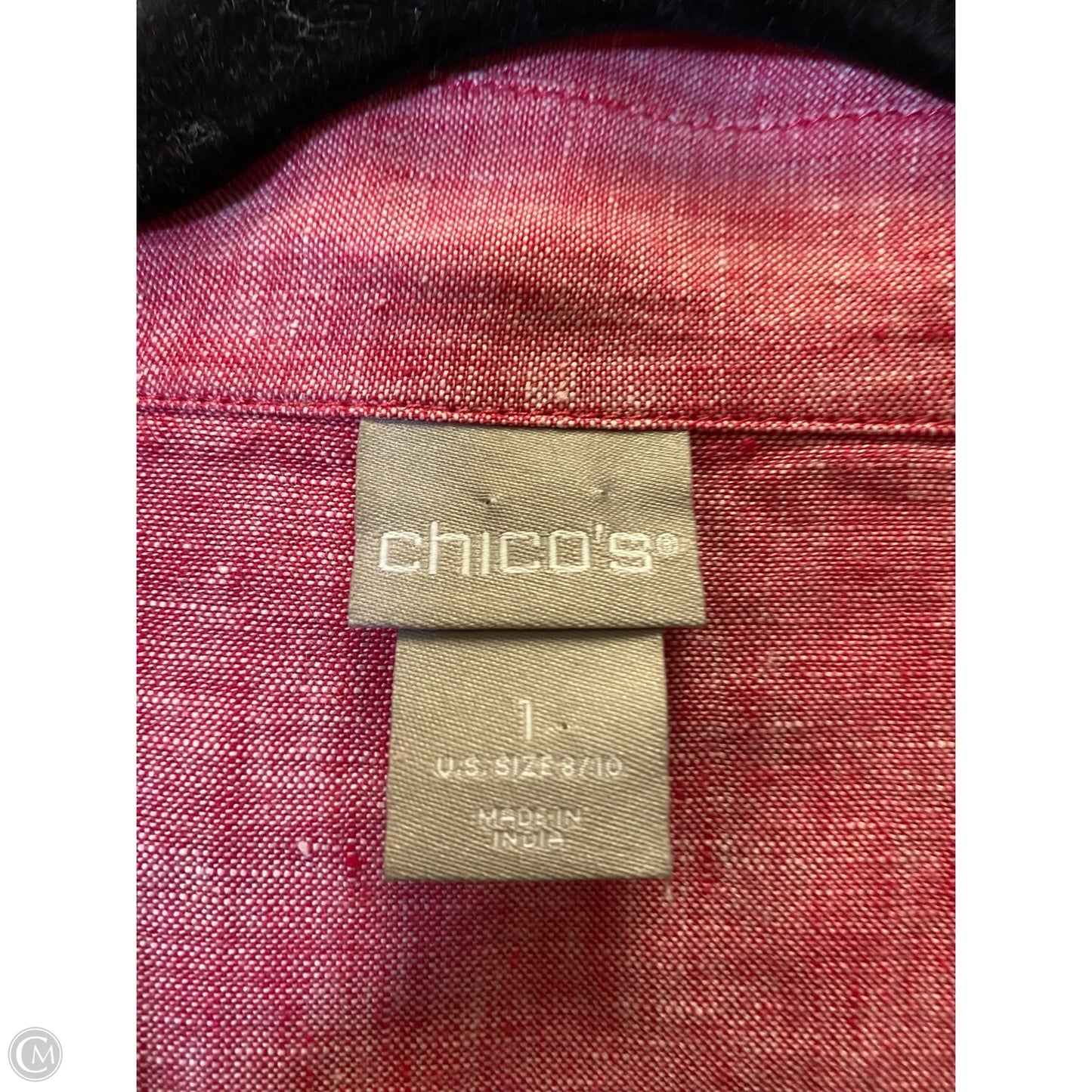 Top Long Sleeve By Chicos In Red, Size: M