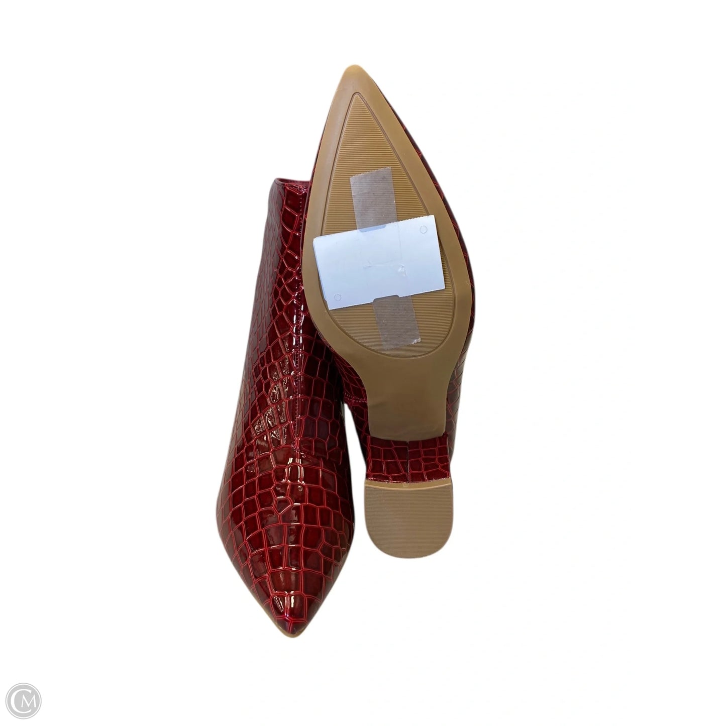 Boots Ankle Heels By Sugar In Red, Size: 8.5