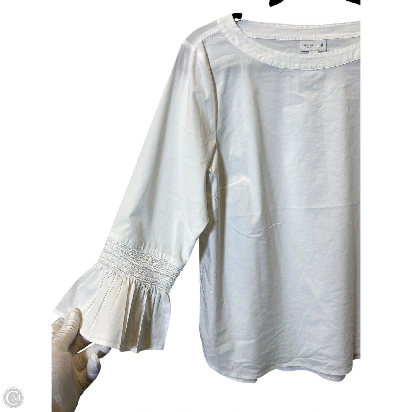 Top 3/4 Sleeve By J. Jill In White, Size: M