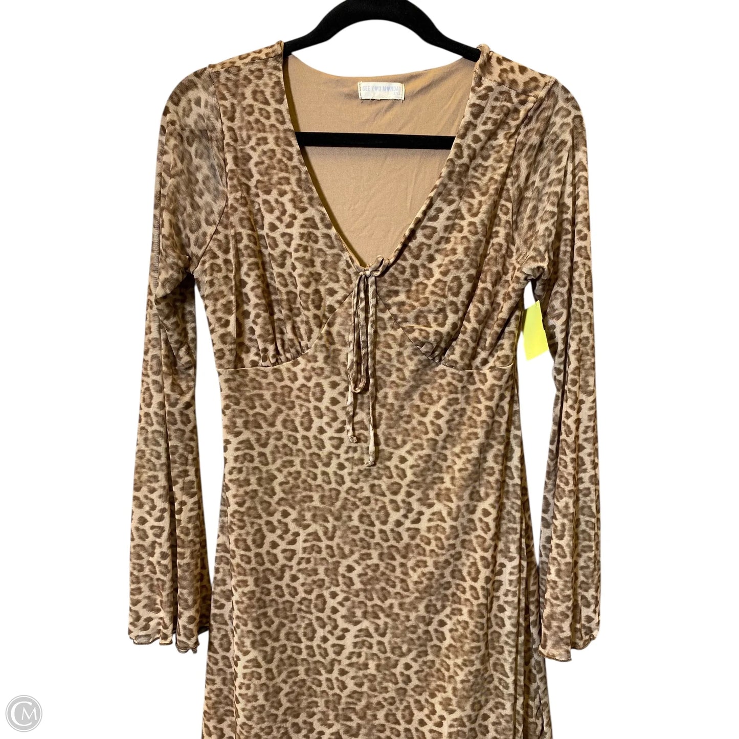 Dress Casual Midi By See You Monday In Animal Print, Size: Xl