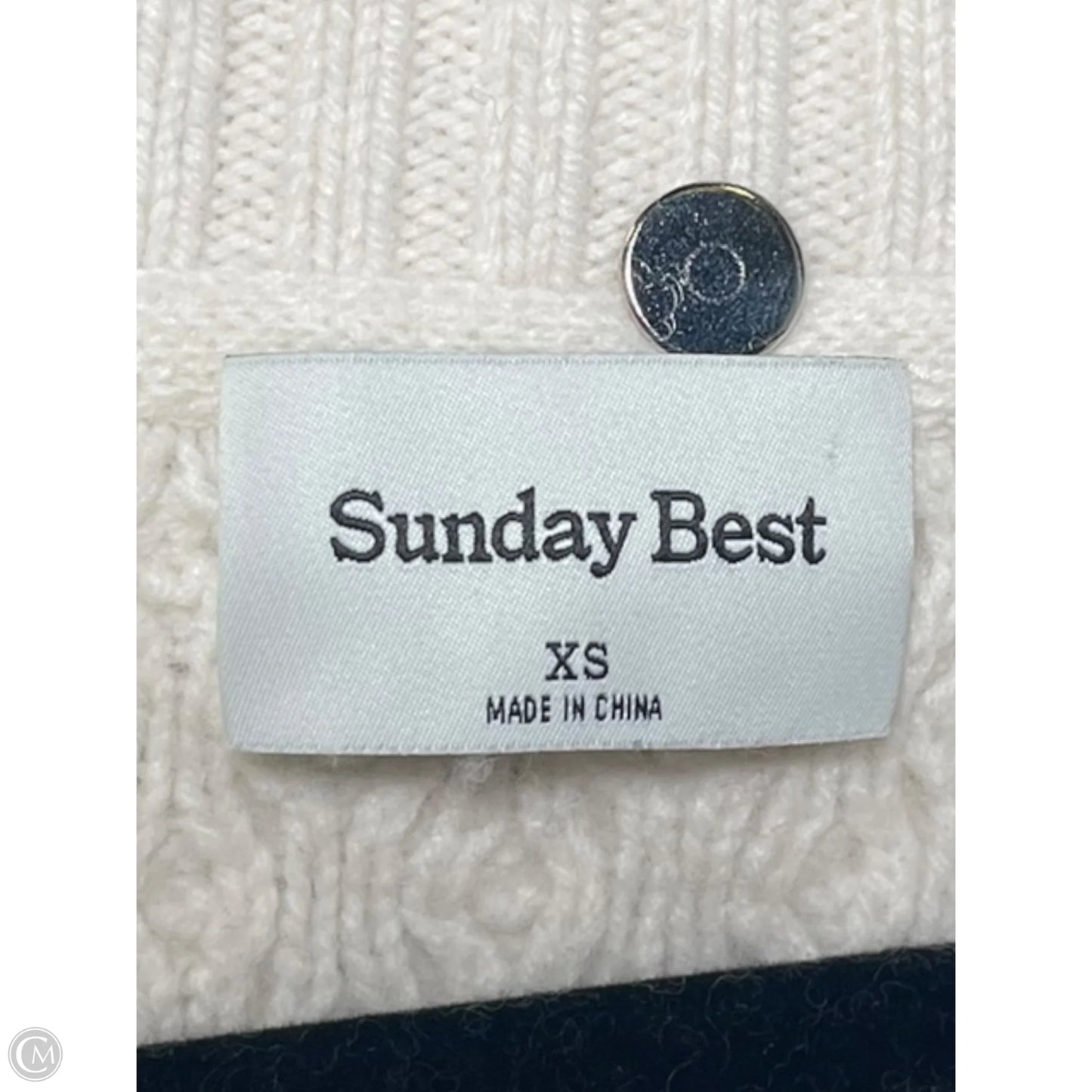 Sweater By Sunday Best In Cream, Size: Xs