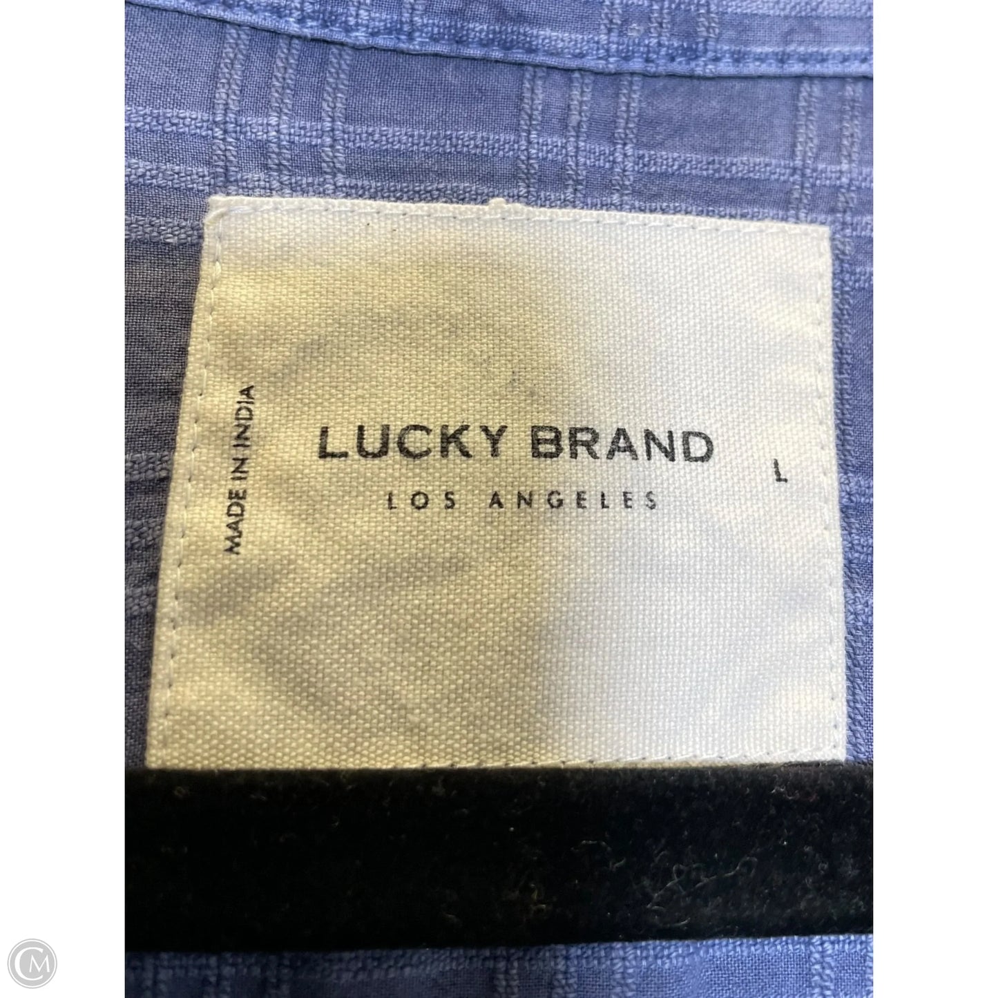 Top Short Sleeve By Lucky Brand In Blue, Size: L