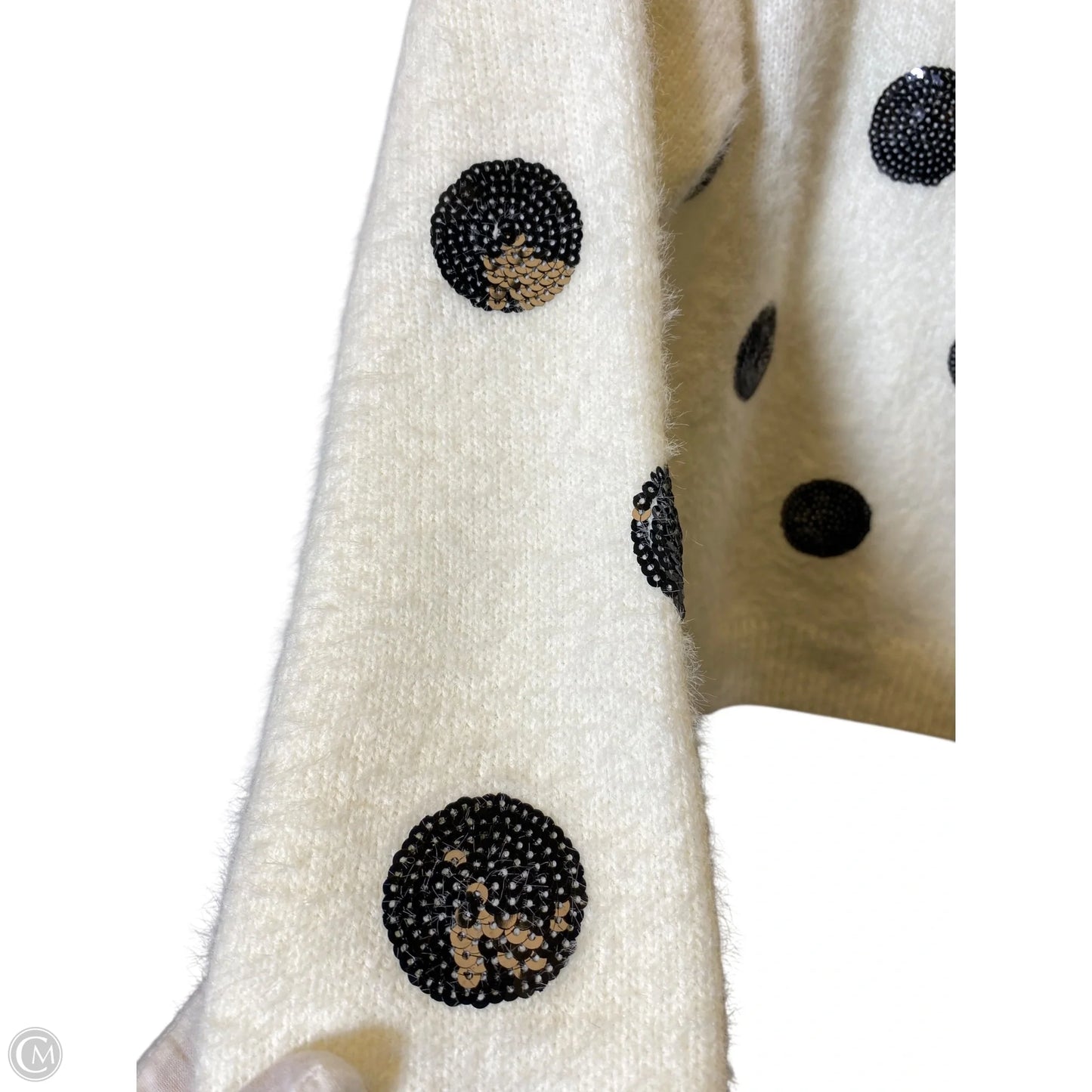 Sweater By Ontwelfth In Black & Cream, Size: M