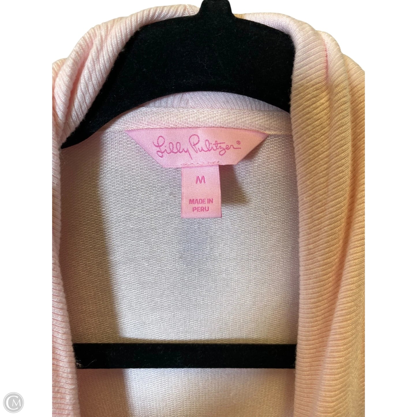 Sweater Cardigan Designer By Lilly Pulitzer In Pink, Size: M