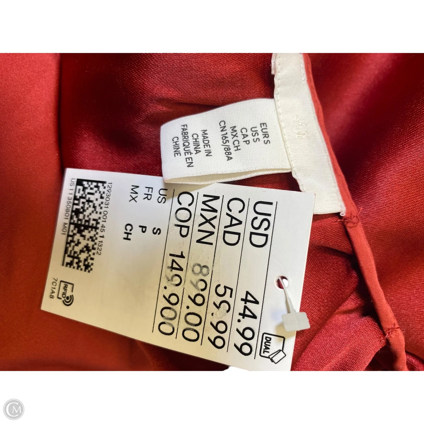 Dress Party Midi By H&m In Red, Size: S