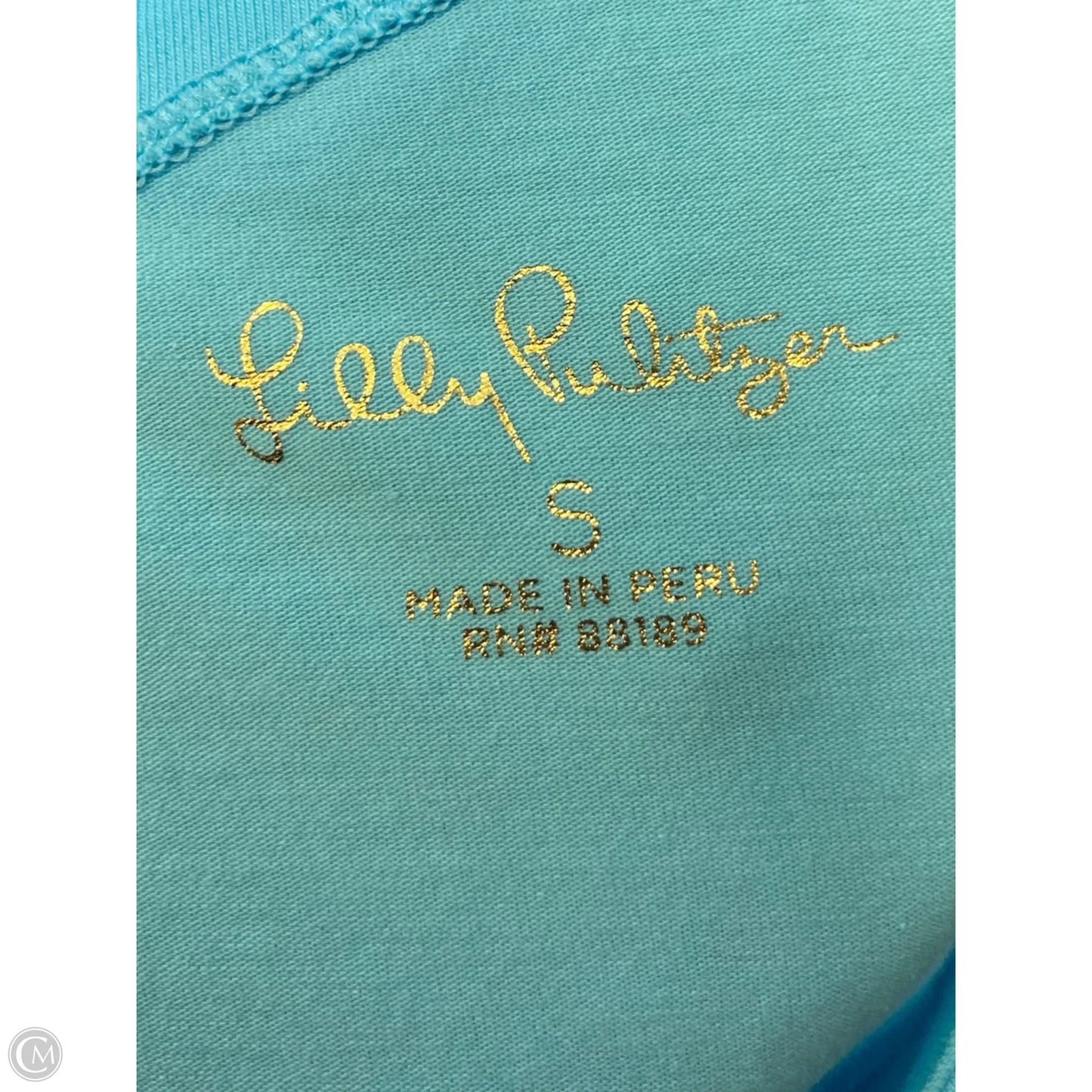 Top Long Sleeve Designer By Lilly Pulitzer In Blue, Size: S