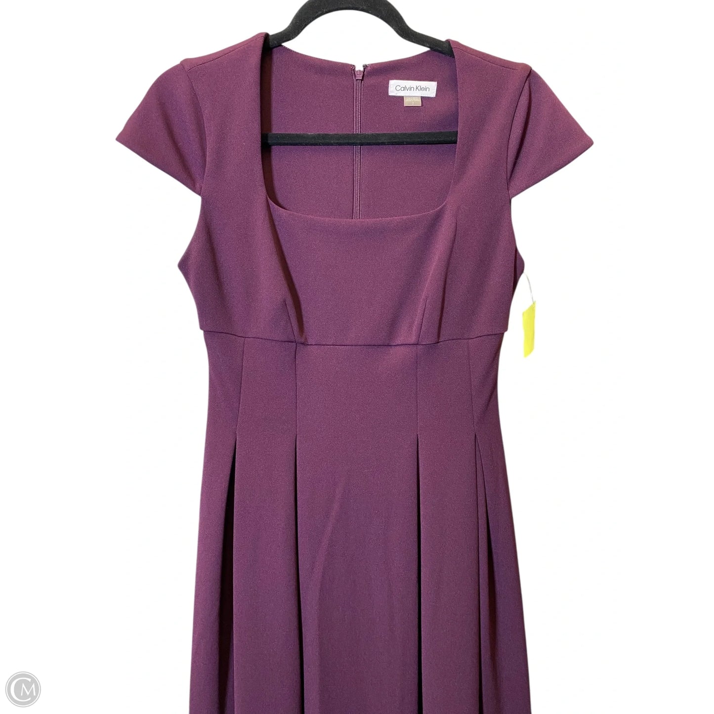 Dress Casual Midi By Calvin Klein In Purple, Size: 2