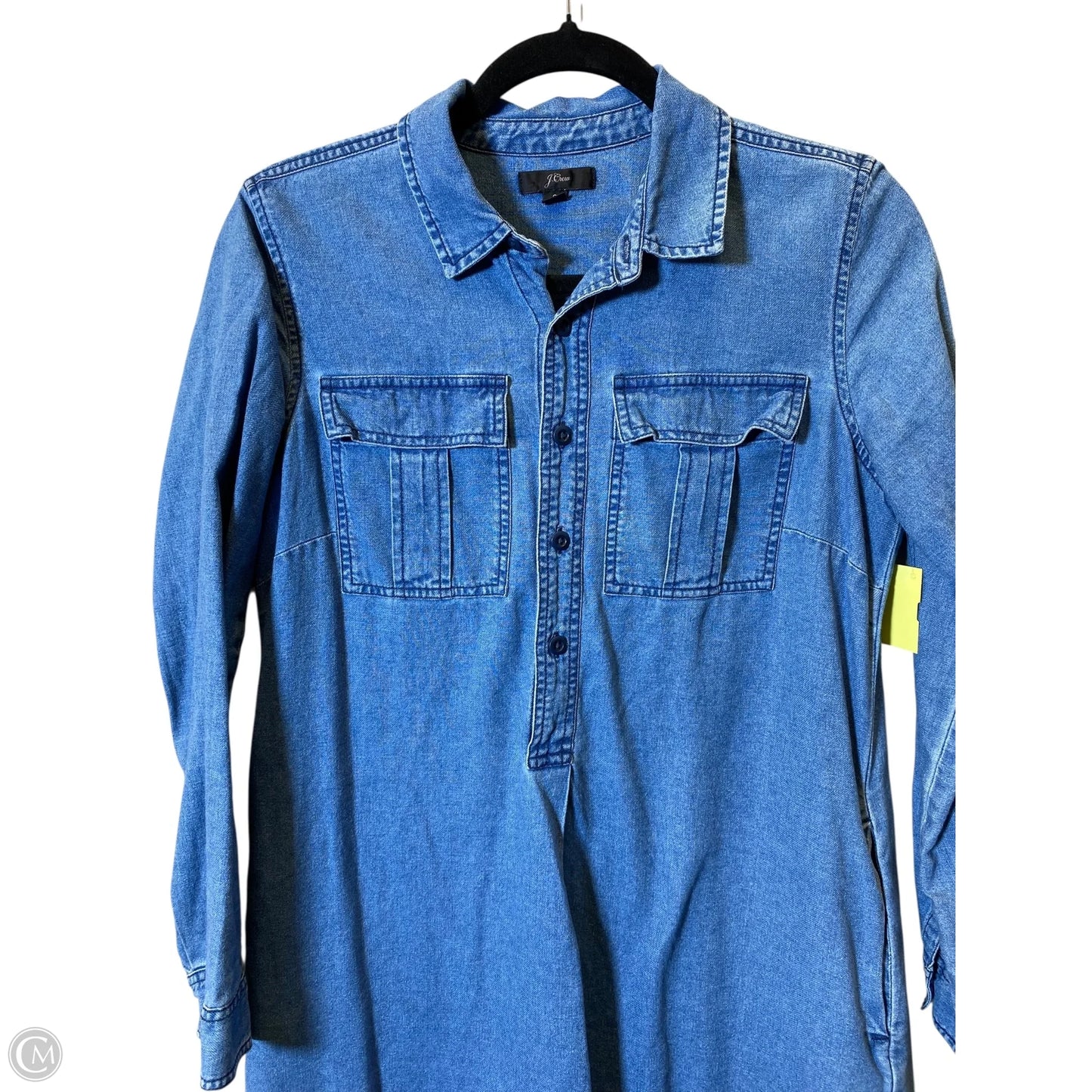 Dress Casual Midi By J. Crew In Blue Denim, Size: S