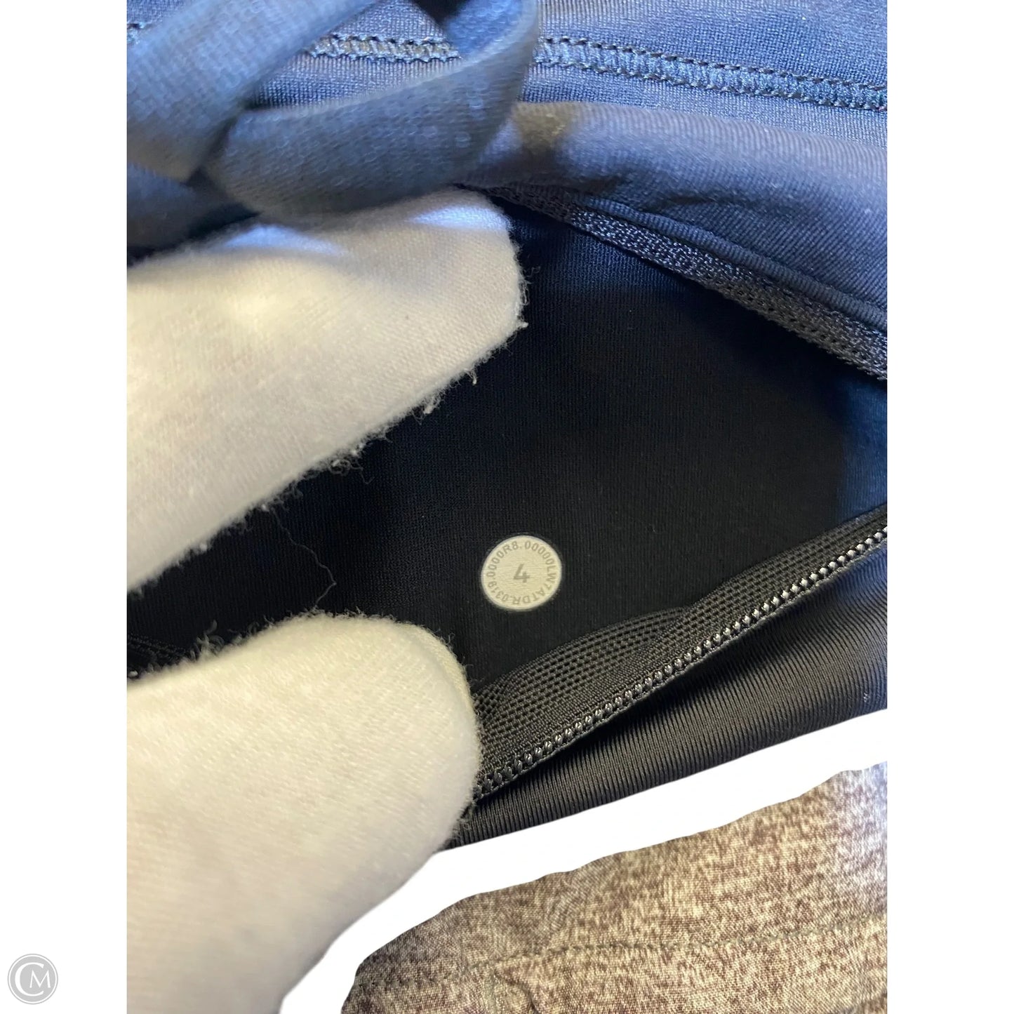 Athletic Shorts By Lululemon In Black & Grey, Size: 4