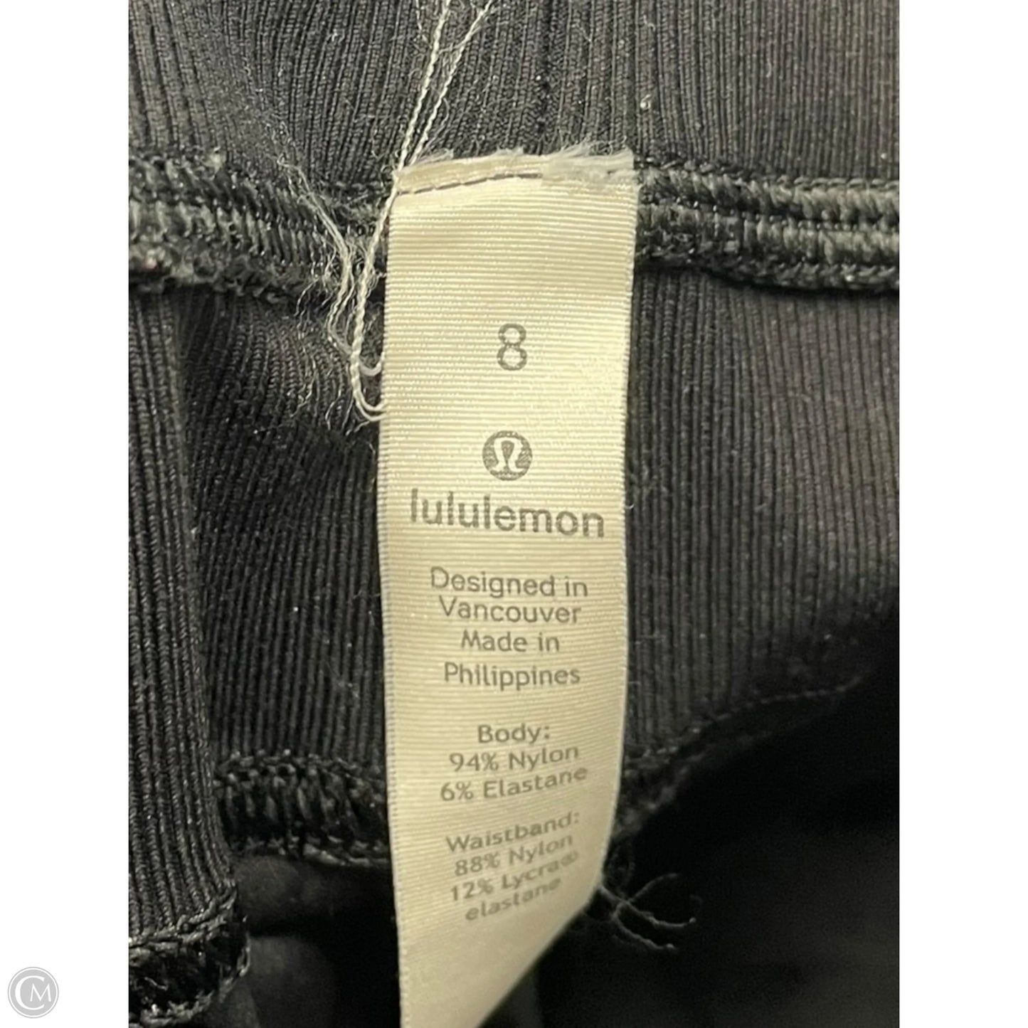 Athletic Pants By Lululemon In Black, Size: 8