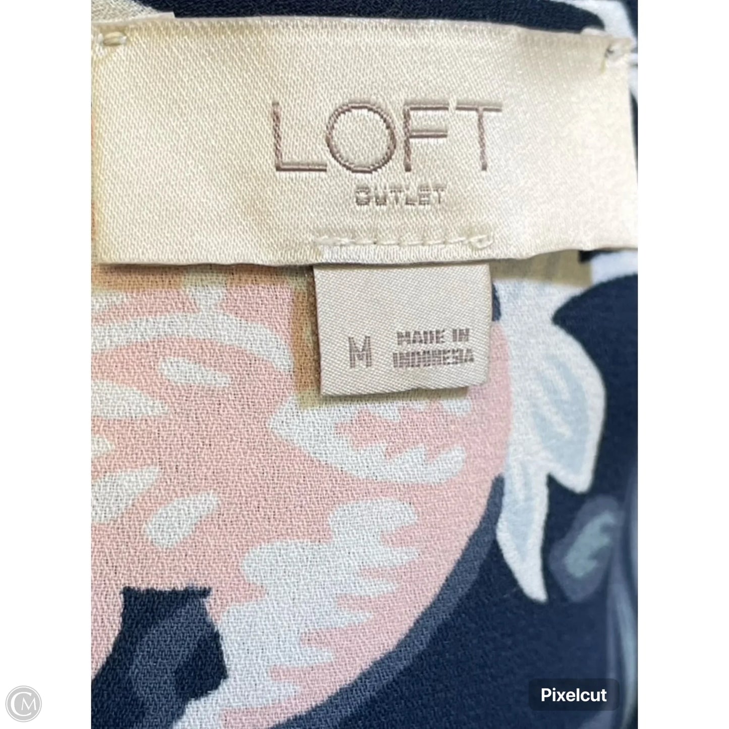 Top Sleeveless By Loft In Floral Print, Size: M