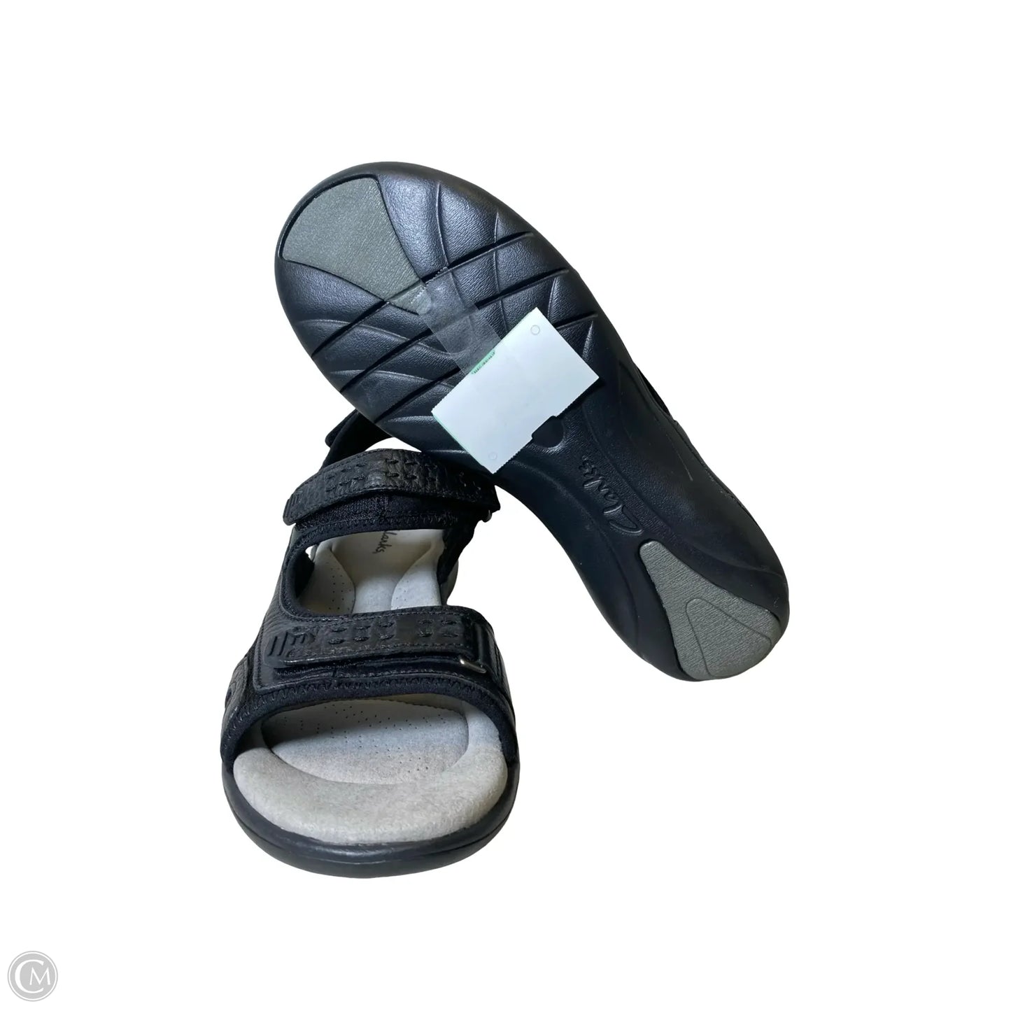 Sandals Flats By Clarks In Black, Size: 9