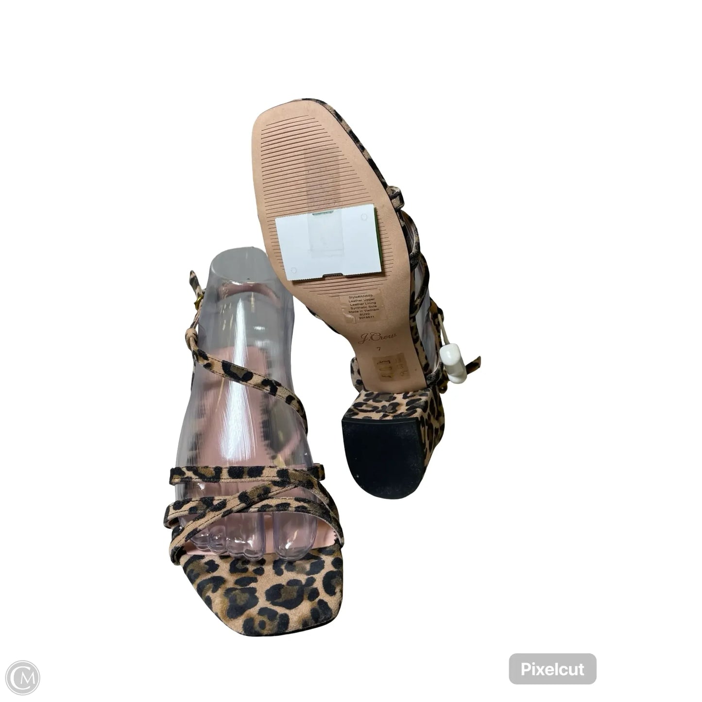 Shoes Heels Block By J. Crew In Animal Print, Size: 7