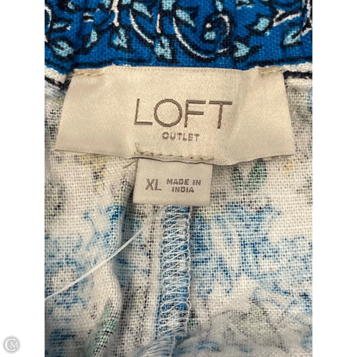 Skirt Midi By Loft In Floral Print, Size: Xl