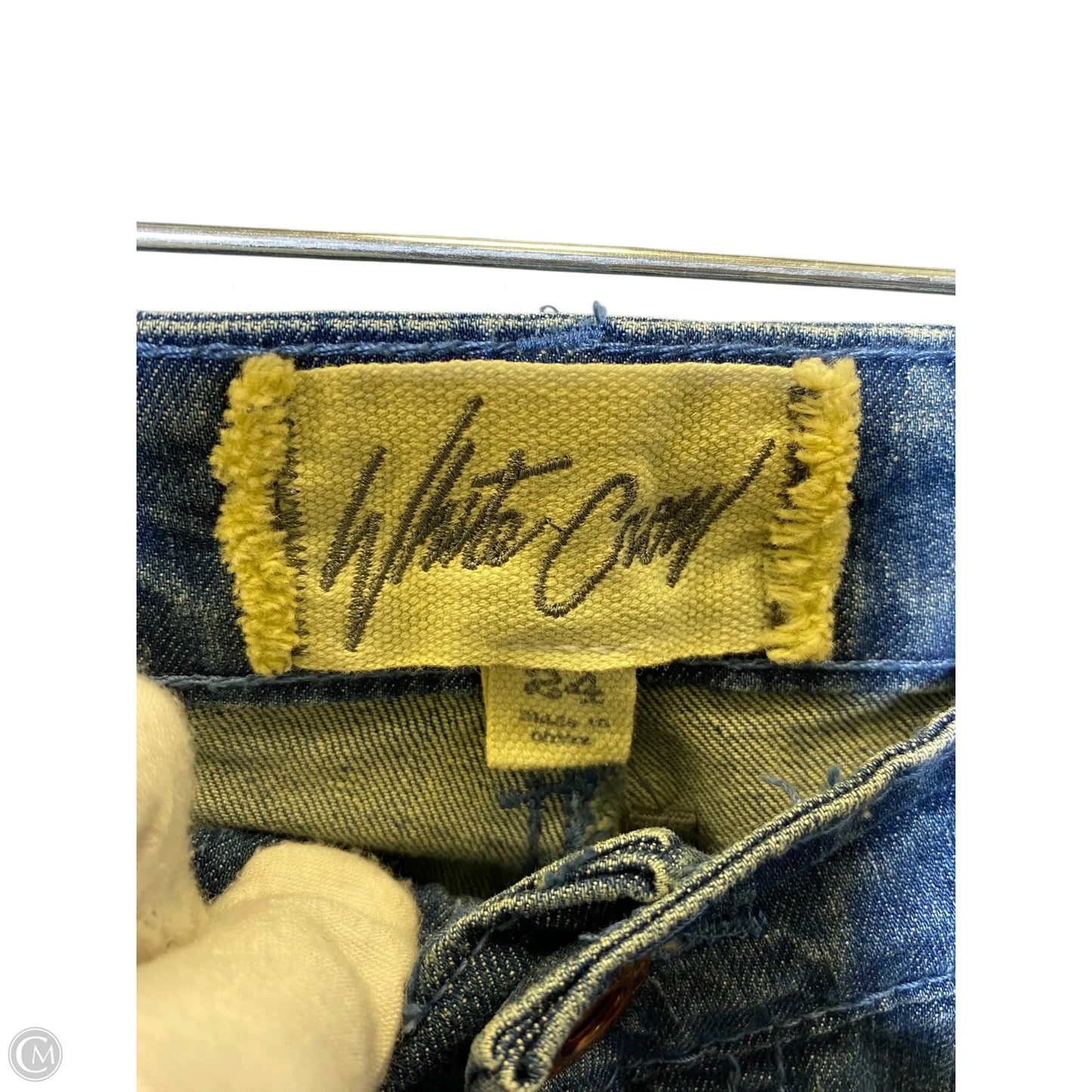 Jeans Boot Cut By White Crow In Blue Denim, Size: 0