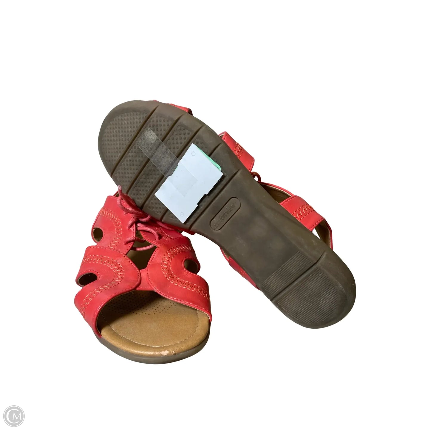 Sandals Flats By Comfortview In Pink, Size: 9W